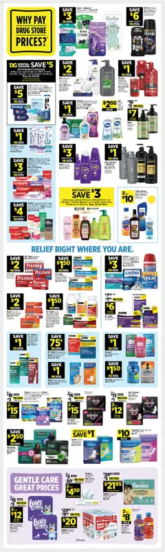 Preview of Dollar General weekly ads valid from 07/12/2026 | Page: 12 | Products: Battery, Soap, Toothbrush, Tampons