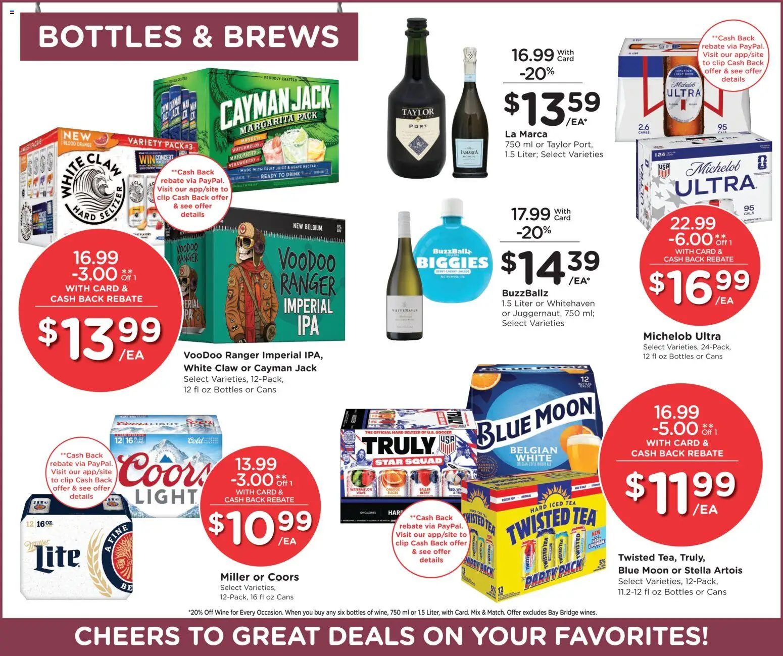 Smith's Weekly Ad - valid from 06/24/2026 | Page: 10 | Products: Juice, Wine, Tea, Watermelon