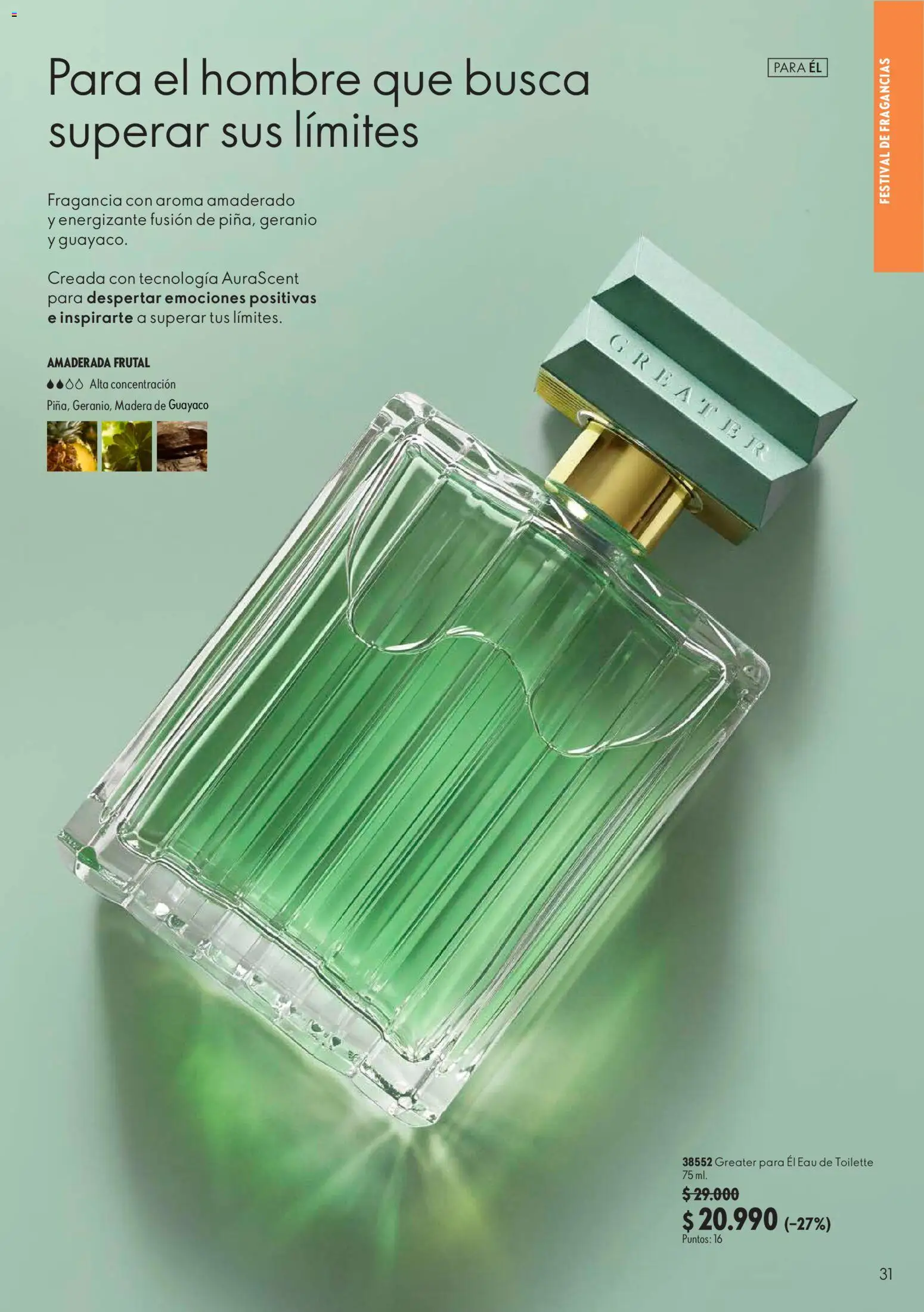 Oriflame Ofertas │ válido desde el 21.08.2026 | Página: 31 | Productos: Fragancia, Eau de toilette