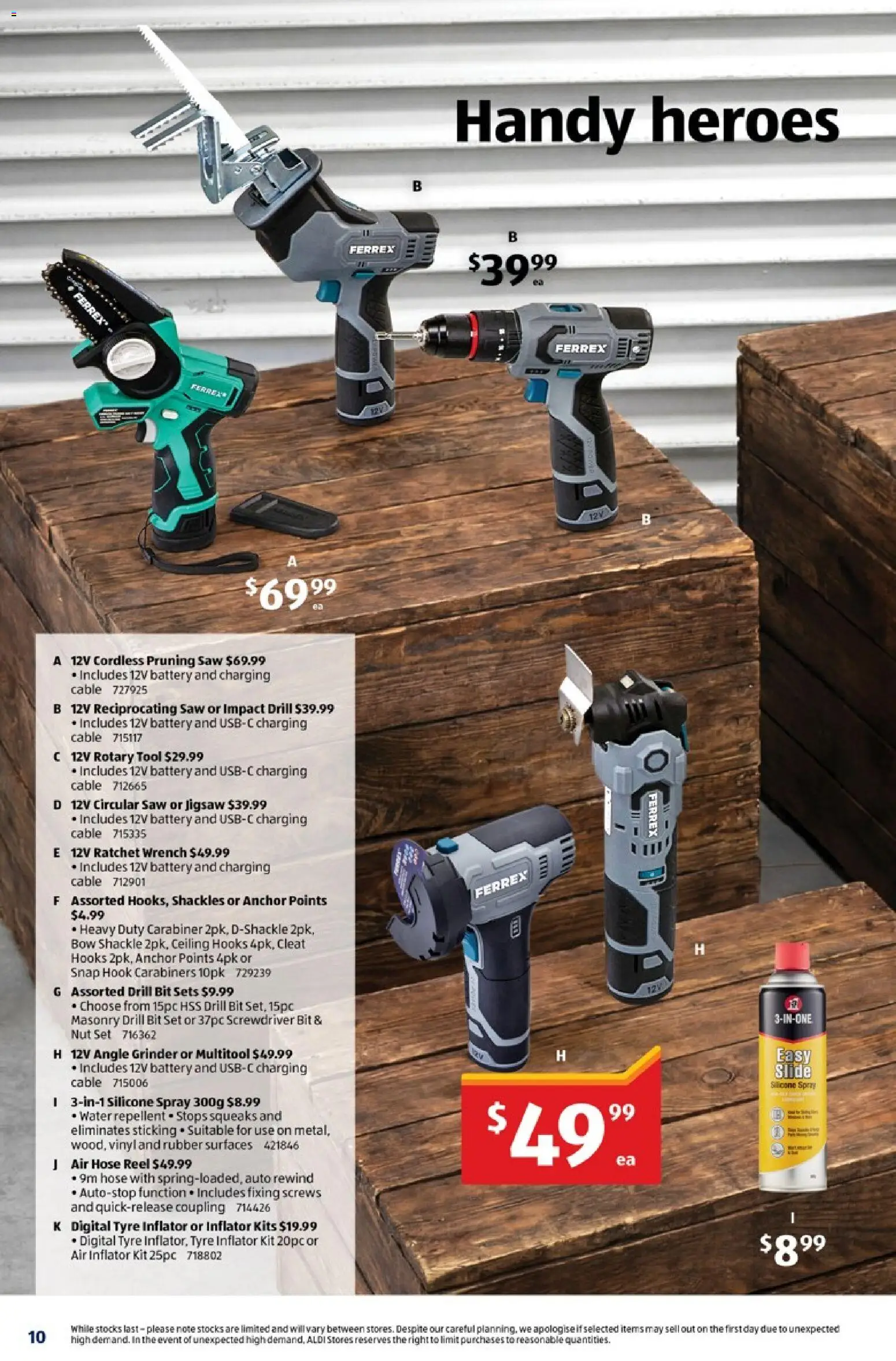 Aldi catalogue - valid from 24.06.2026 | Page: 10 | Products: Battery, Saw, Digital, Grinder