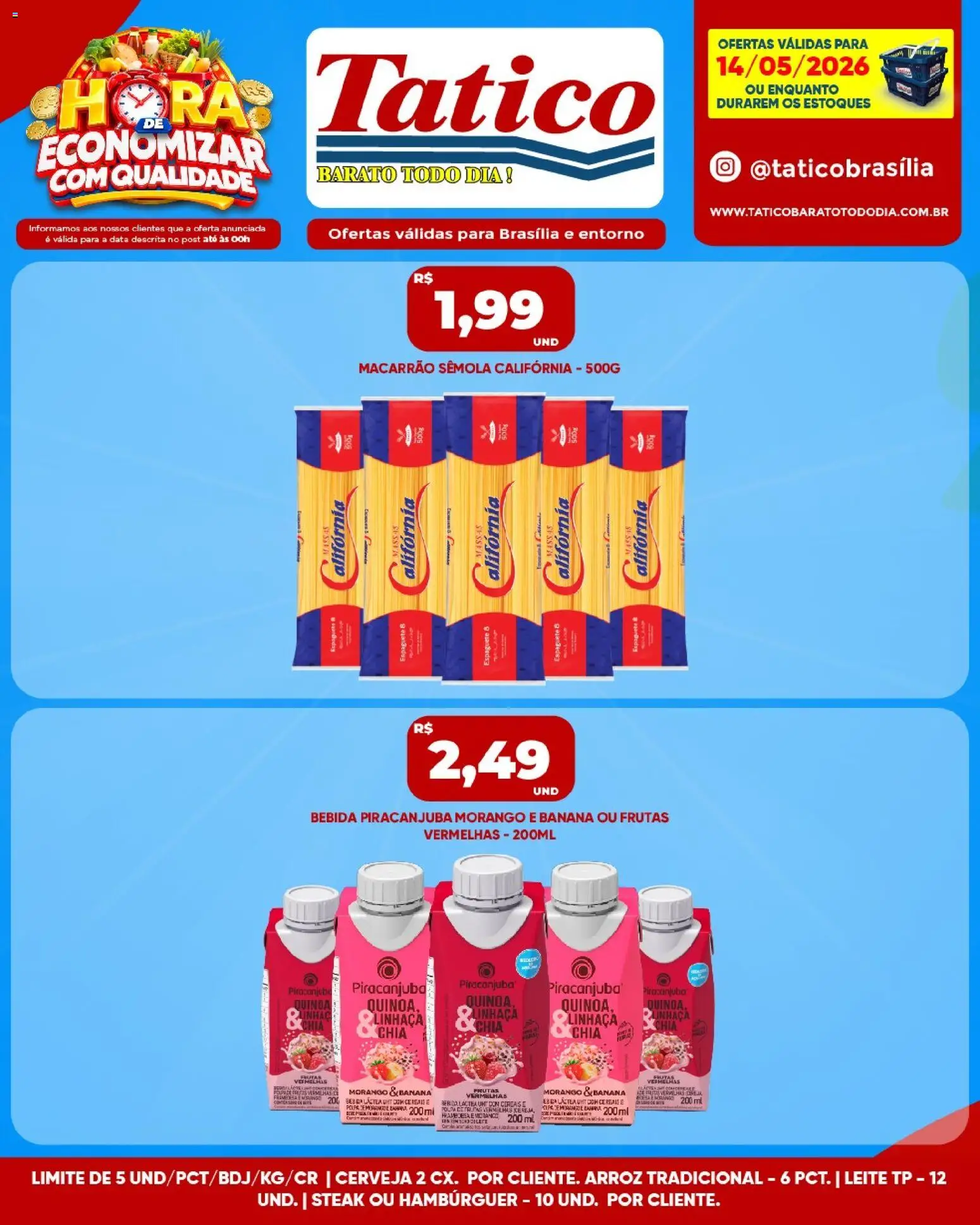 Tatico Folheto - válido de 15.05.2026 | Página: 24 | Produtos: Quinoa, Espaguete, Banco, Cereais
