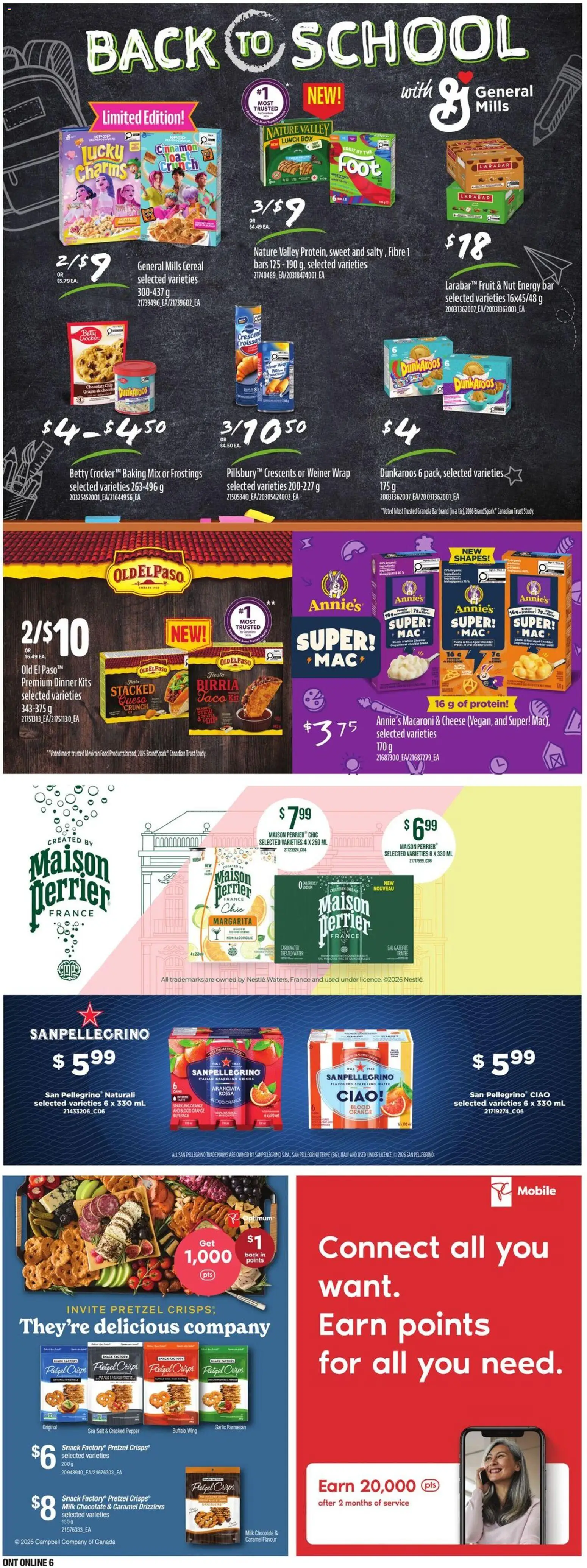 Loblaws flyer valid from Aug 27, 2026 | Page: 16 | Products: Water, Pepper, Food, Cheese