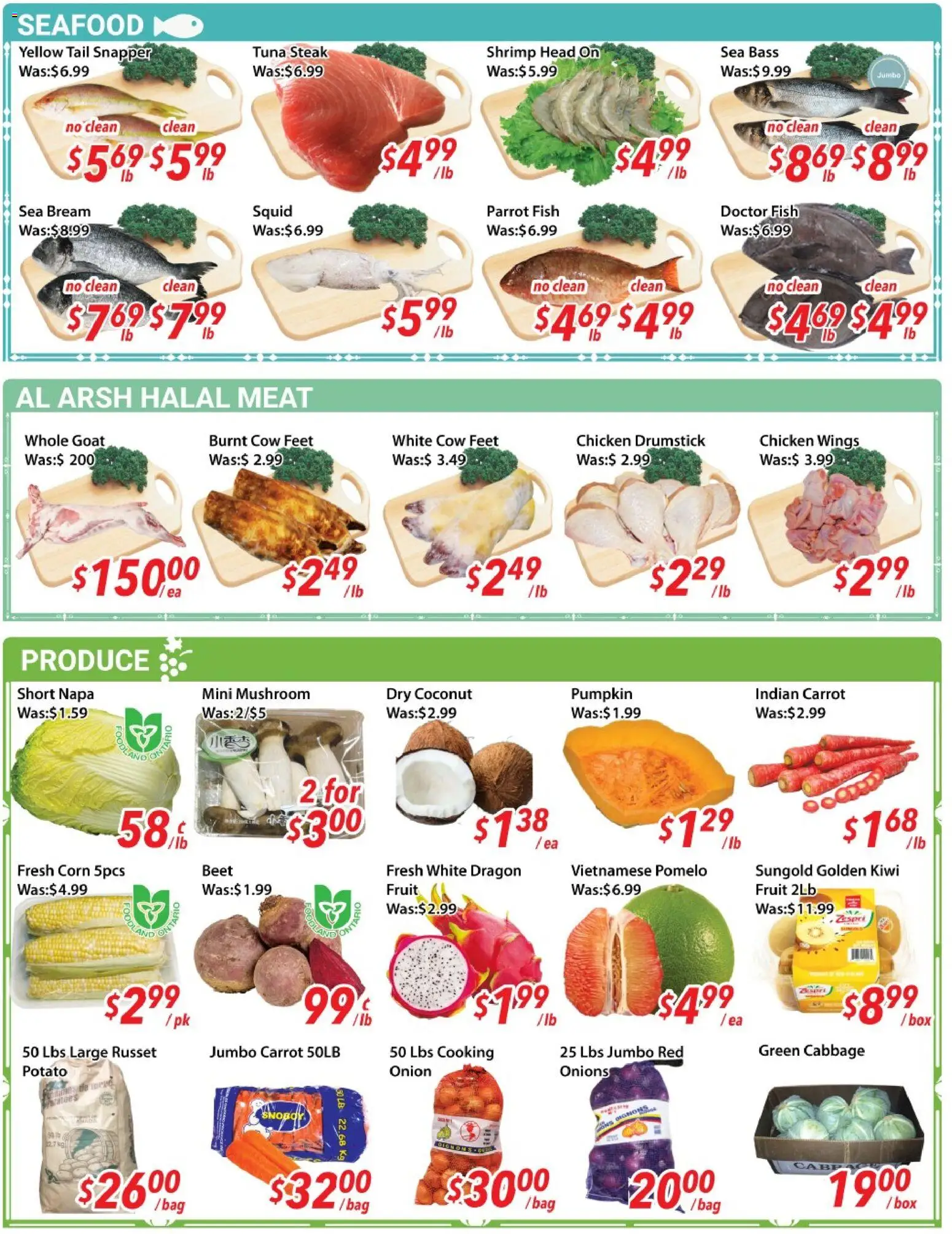 Ample Food Market flyer valid from Aug 14, 2026 | Page: 2 | Products: Carrot, Seafood, Shrimp, Pomelo