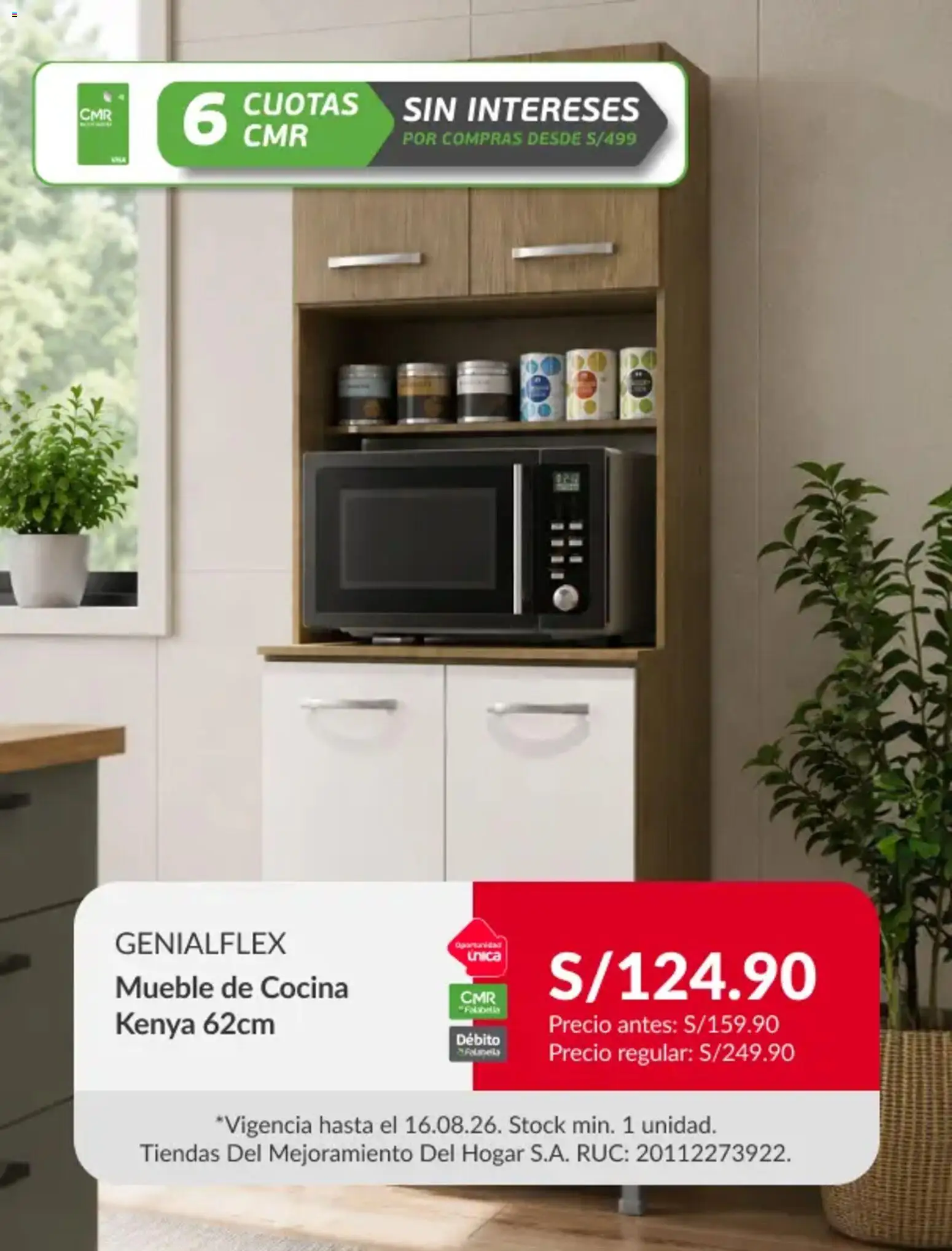 Catálogo Sodimac válido desde 10/08/2026 | Página: 9 | Productos: Cocina