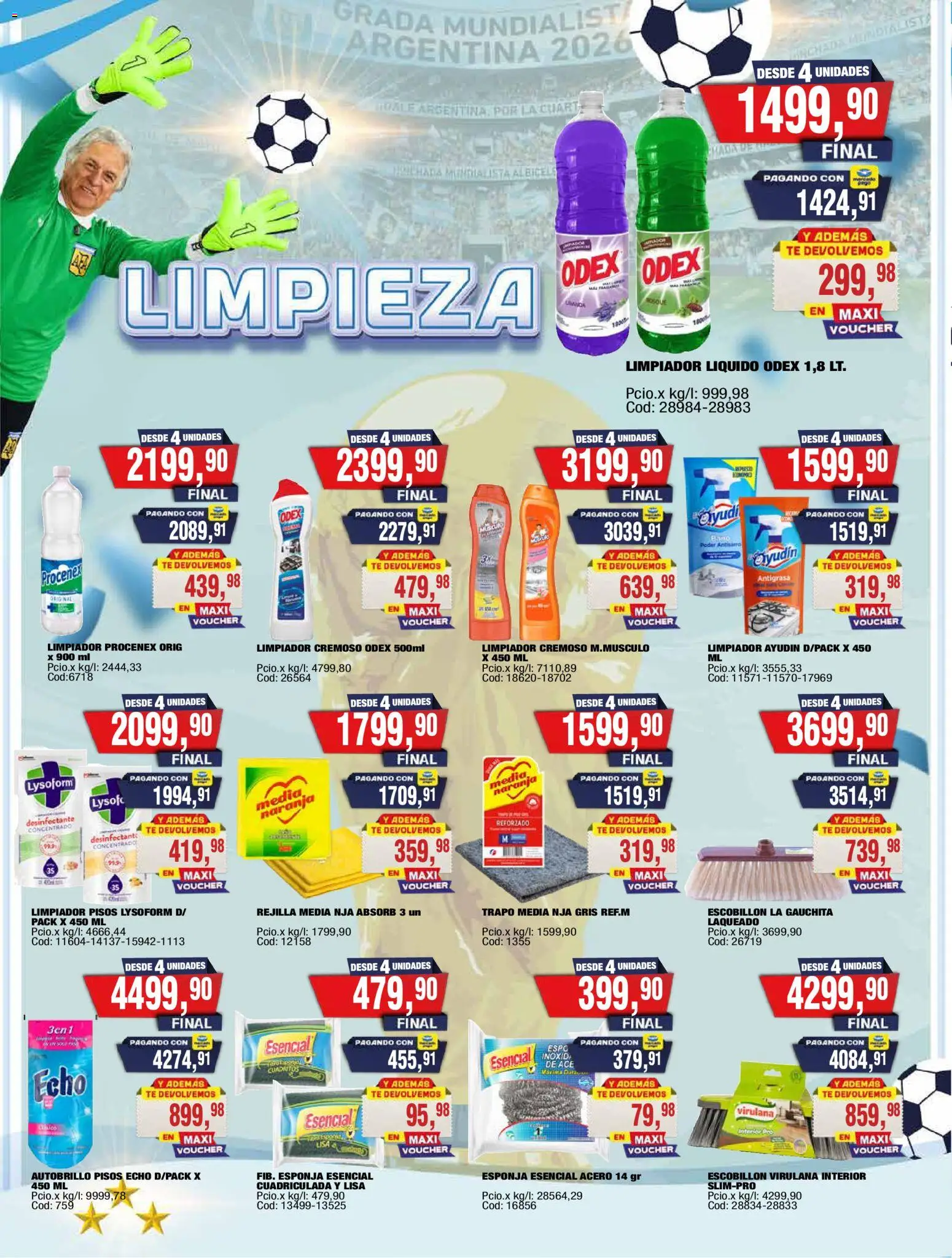Maxiconsumo ofertas │ válido desde el 15.06.2026 | Página: 22 | Productos: Desinfectante, Esponja, Té, Limpiador