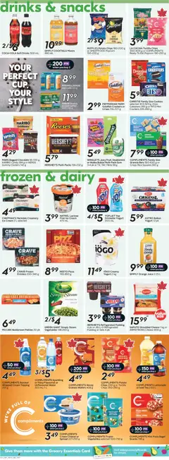 Preview of Sobeys weekly flyer / circulaire from shop Sobeys valid from Jul 2, 2026 | Page: 11 | Products: Cream, Cookies, Coffee, Chocolate