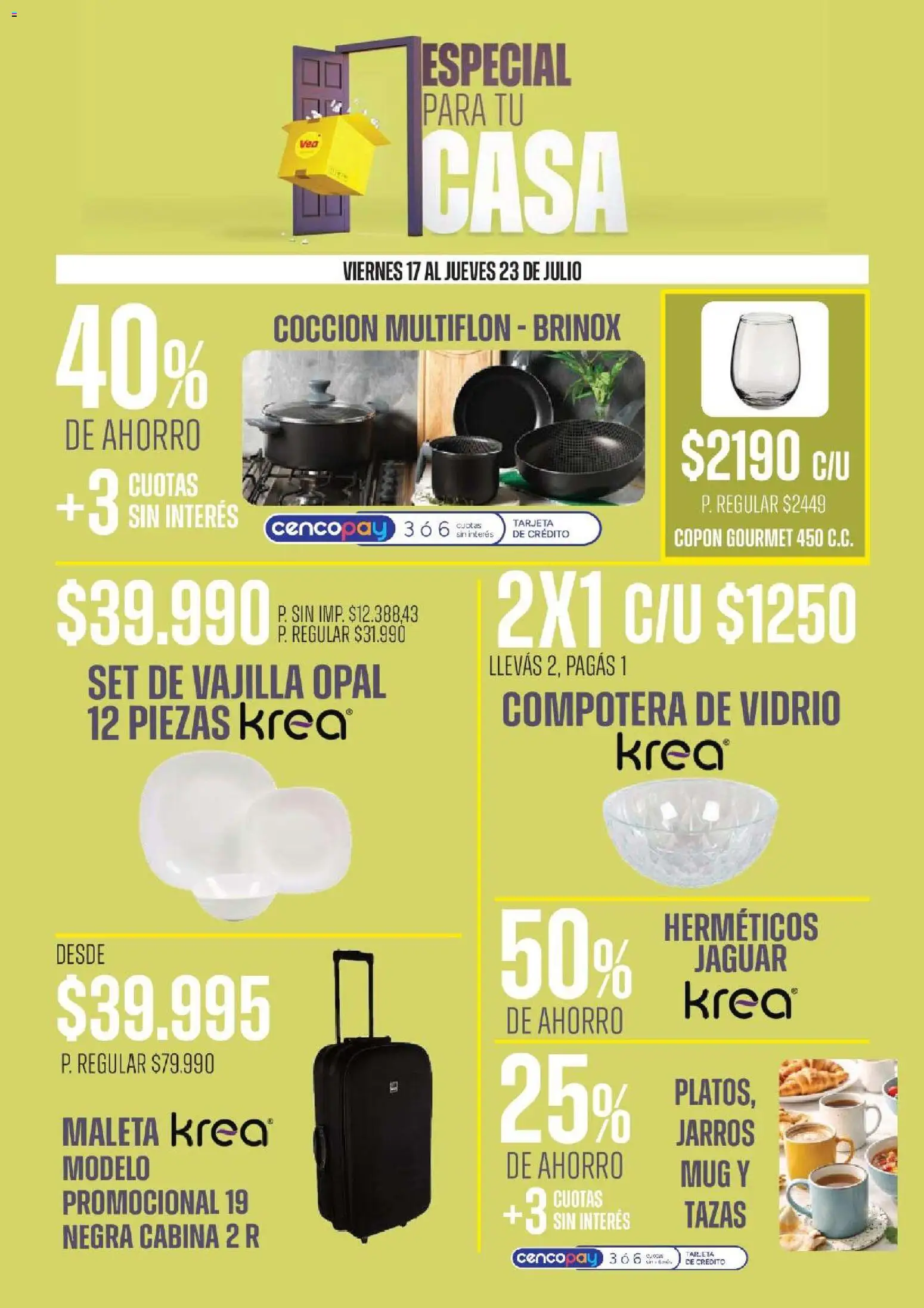 Vea - Especial para tu casa │ válido desde el 17/07/2026 | Página: 5 | Productos: Compotera, Maleta