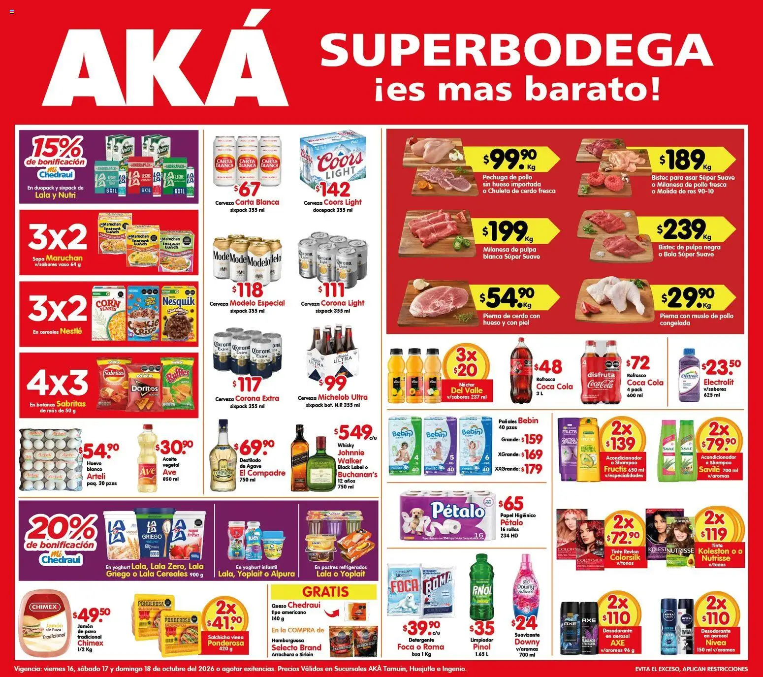 Nuevas ofertas de Arteli válidas en toda la República Mexicana desde el 16/10/2026. ¡Encuentra las mejores ofertas en Arteli folleto Aká Superbodegas Foraneas! | Página: 1