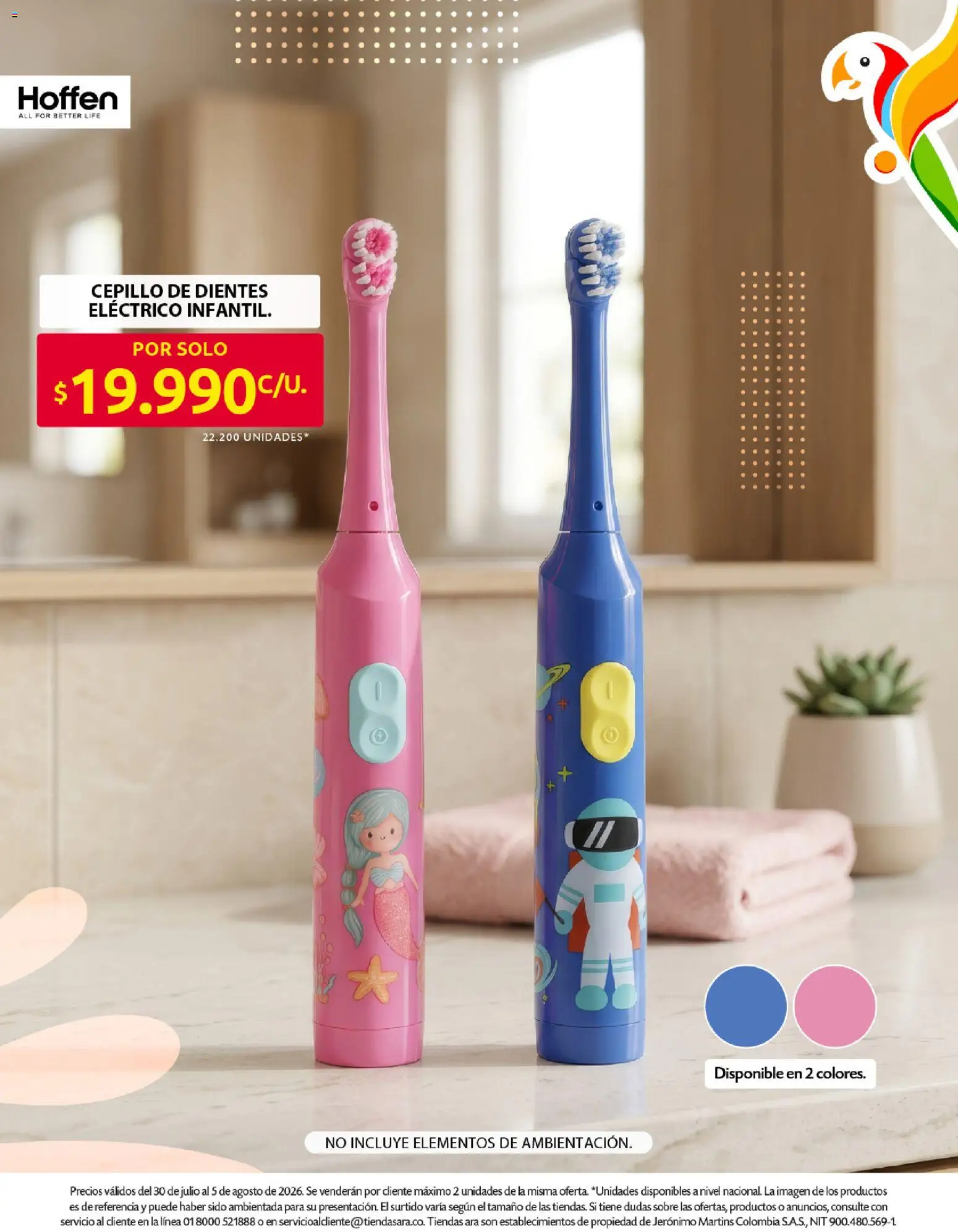Ara revista - valida desde el 30/07/2026 | Página: 15 | Productos: Sobre, Cepillo de dientes eléctrico, Cepillo, Cepillo de dientes