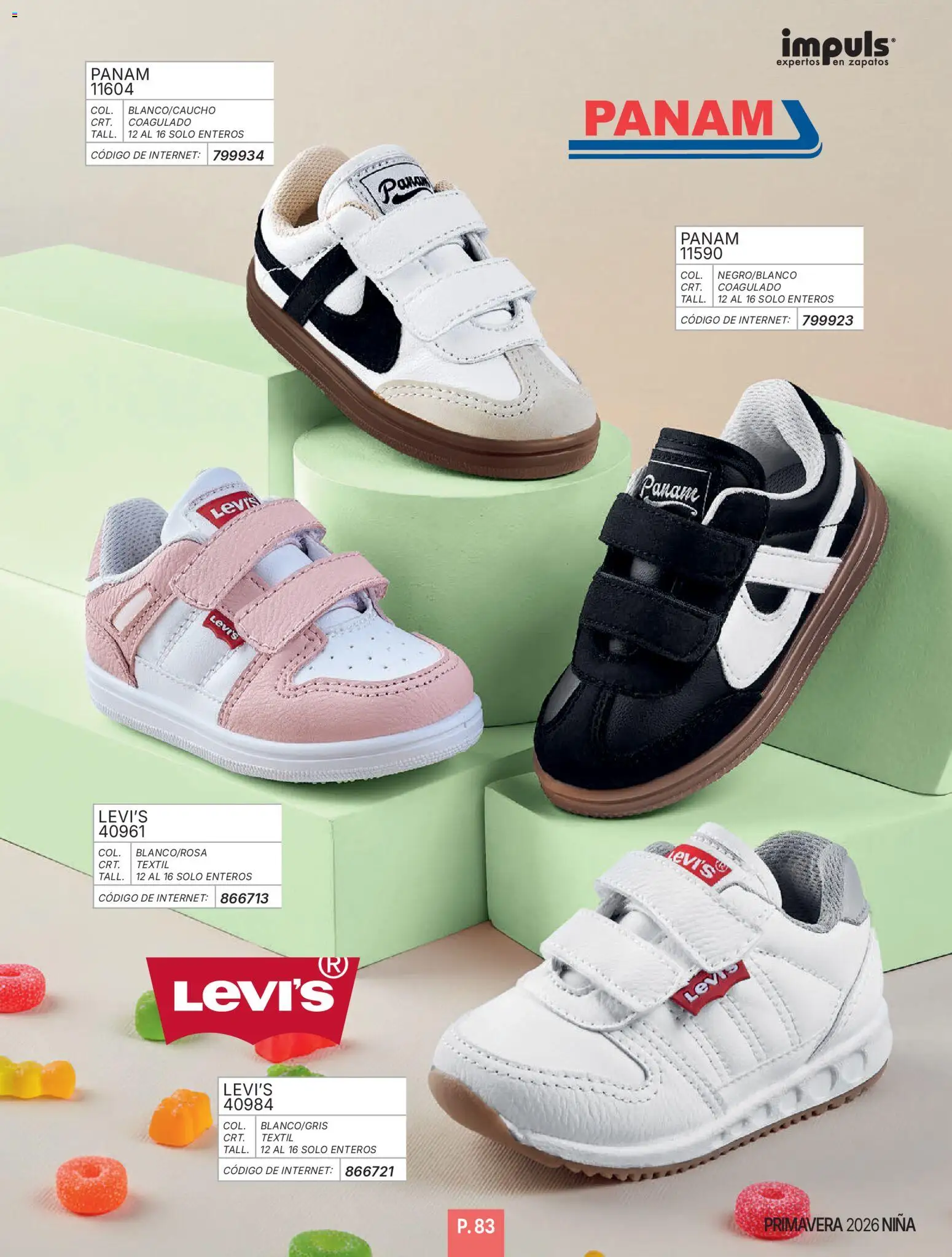 Nuevas ofertas de Impuls válidas en toda la República Mexicana desde el 01/01/2026. ¡Encuentra las mejores ofertas en Impuls catálogo Niña! | Página: 85 | Productos: Zapatos