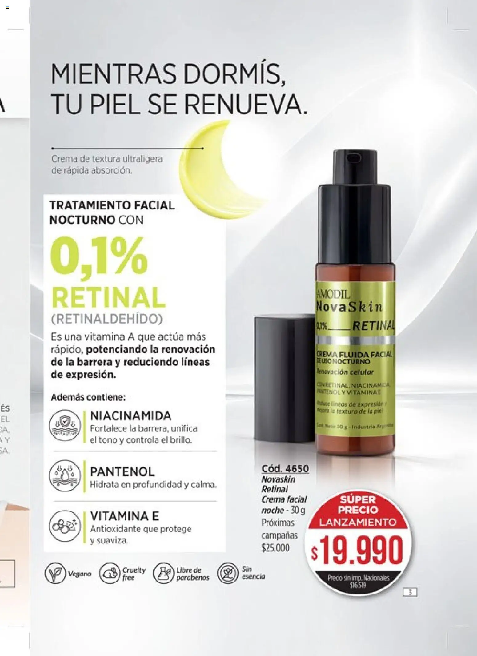 Catálogo Amodil Campaña 15 │ válido desde el 26/08/2026 | Página: 3 | Productos: Celular, Crema facial, Crema