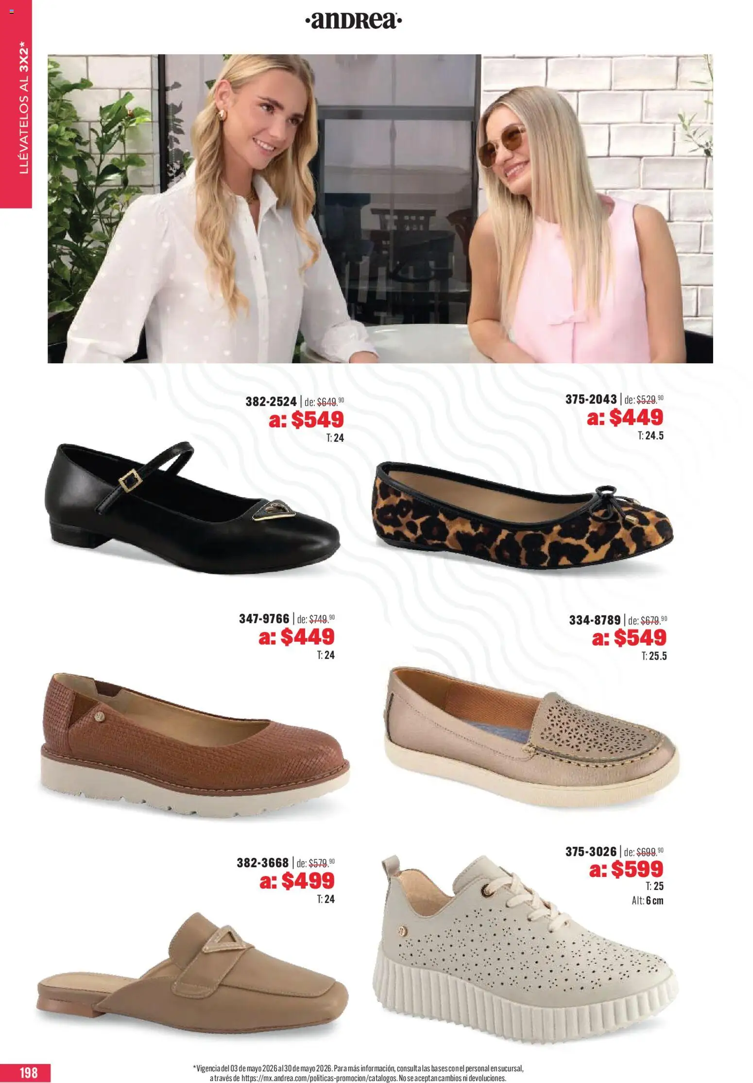 Nuevas ofertas de Andrea válidas en toda la República Mexicana desde el 03.05.2026. ¡Encuentra las mejores ofertas en Andrea catálogo Outlet! | Página: 198