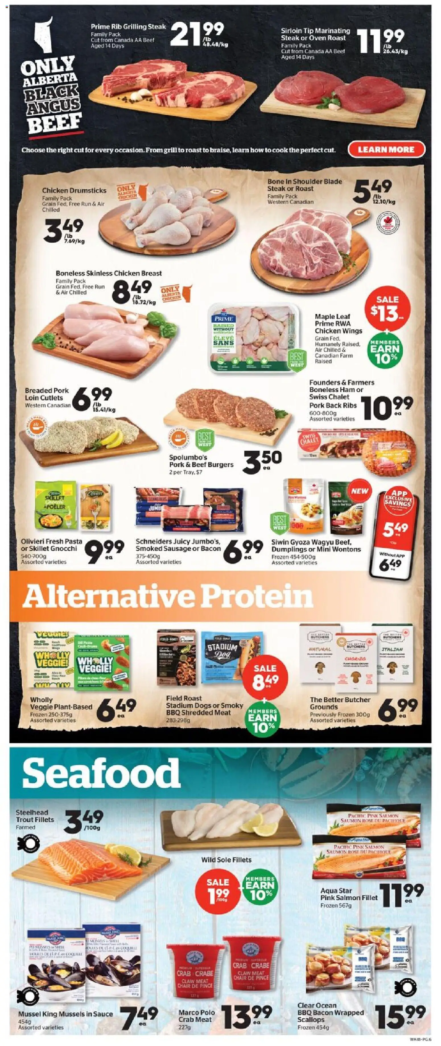 Calgary Co-op flyer valid from Aug 13, 2026 | Page: 6 | Products: Fillet, Grill, Protein, Pork