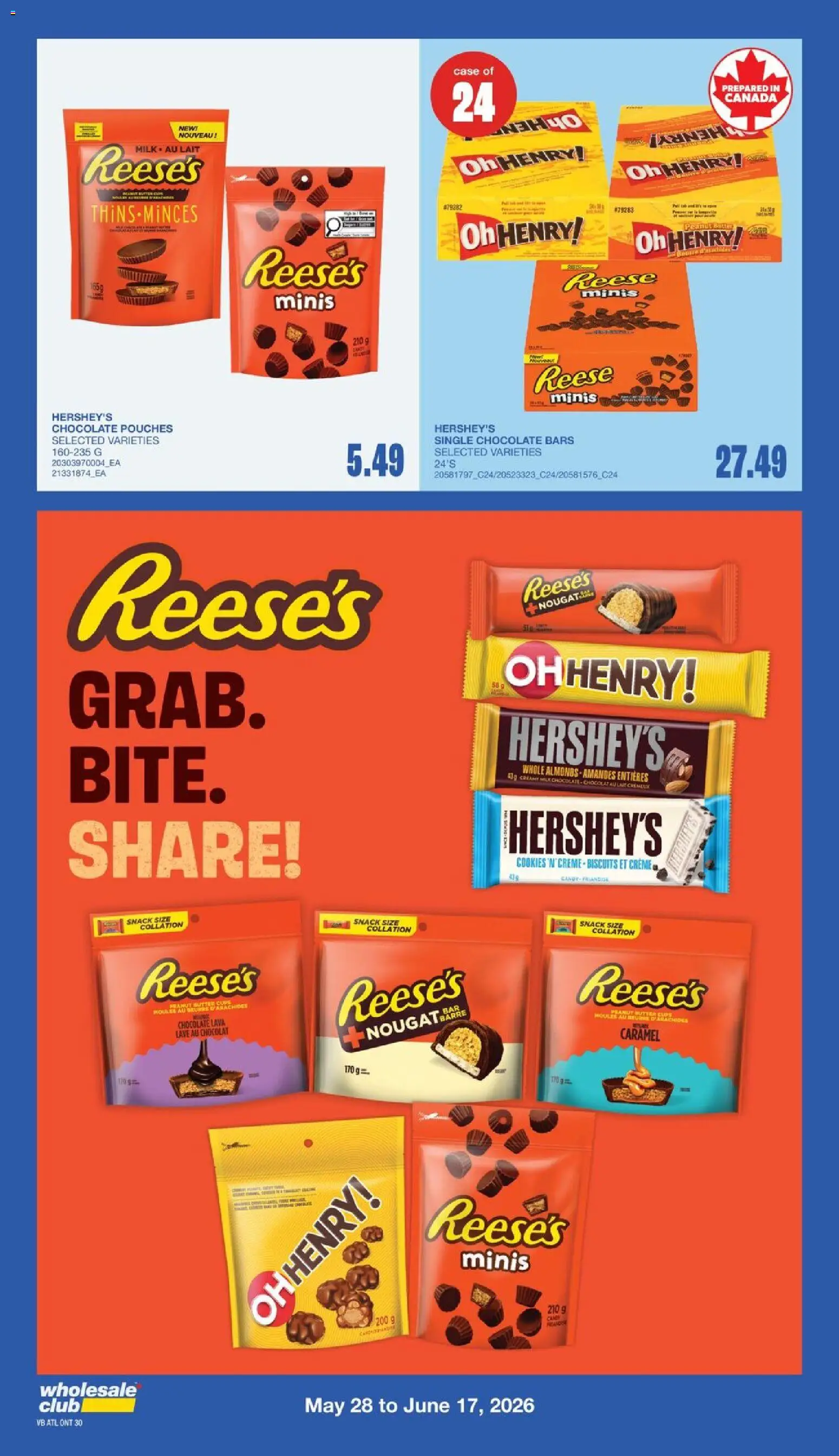 Wholesale Club flyer valid from 14.05.2026 | Page: 47 | Products: Case, Milk, Butter, Chocolate