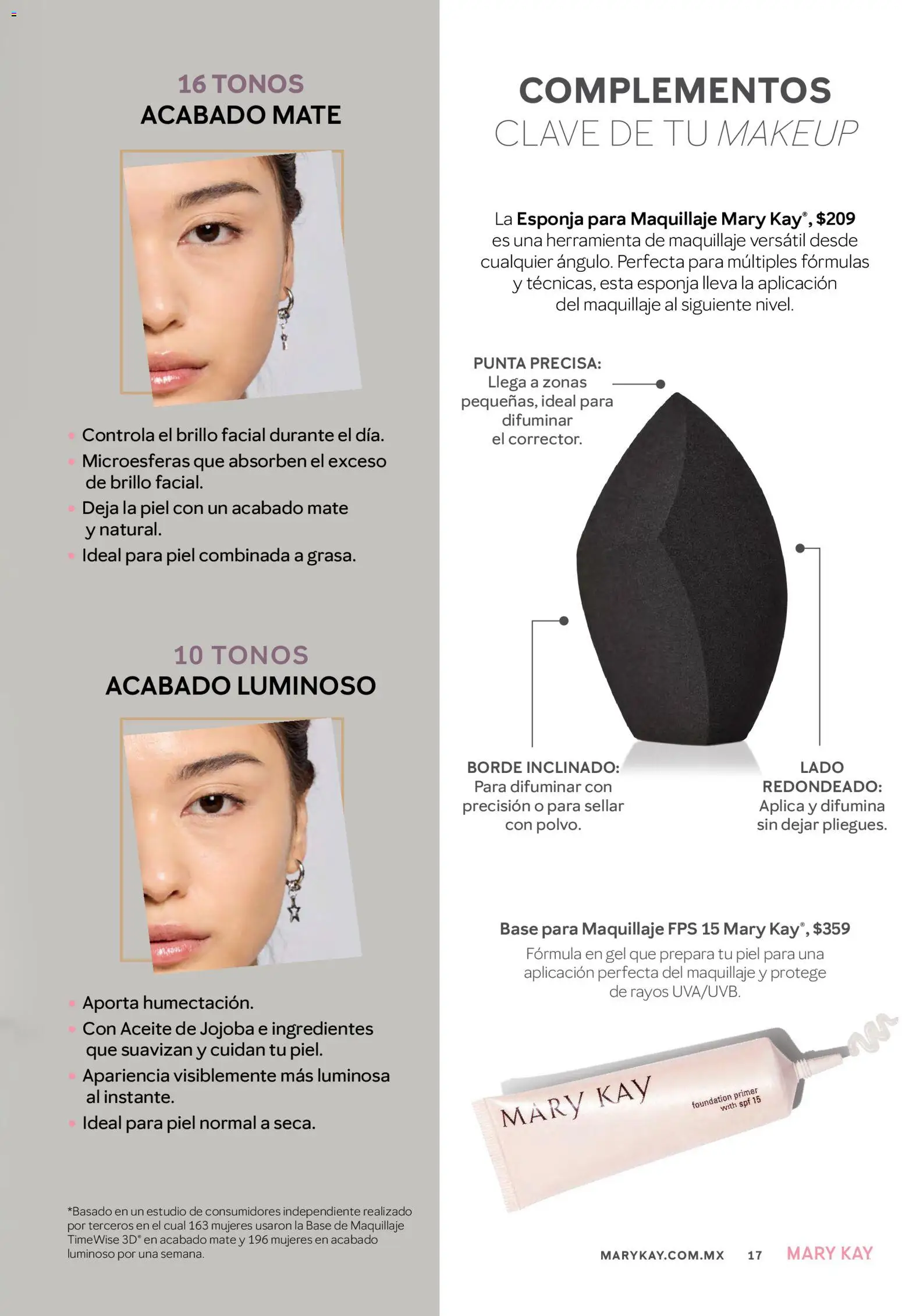 Nuevas ofertas de Mary Kay válidas en toda la República Mexicana desde el 01/07/2026. ¡Encuentra las mejores ofertas en Catálogo Mary Kay Julio Agosto 2026! | Página: 17 | Productos: Base de maquillaje, Brillo, Maquillaje, Corrector