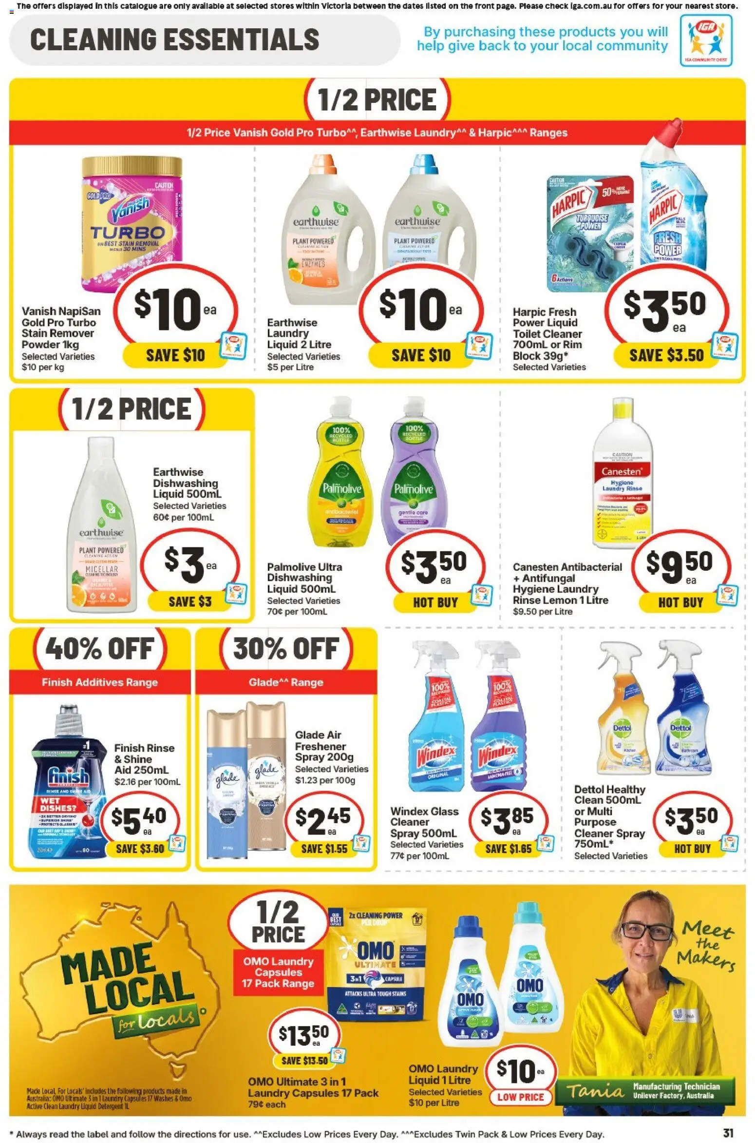 IGA catalogue - valid from 17.06.2026 | Page: 28 | Products: Powder, Stain remover, Detergent, Laundry