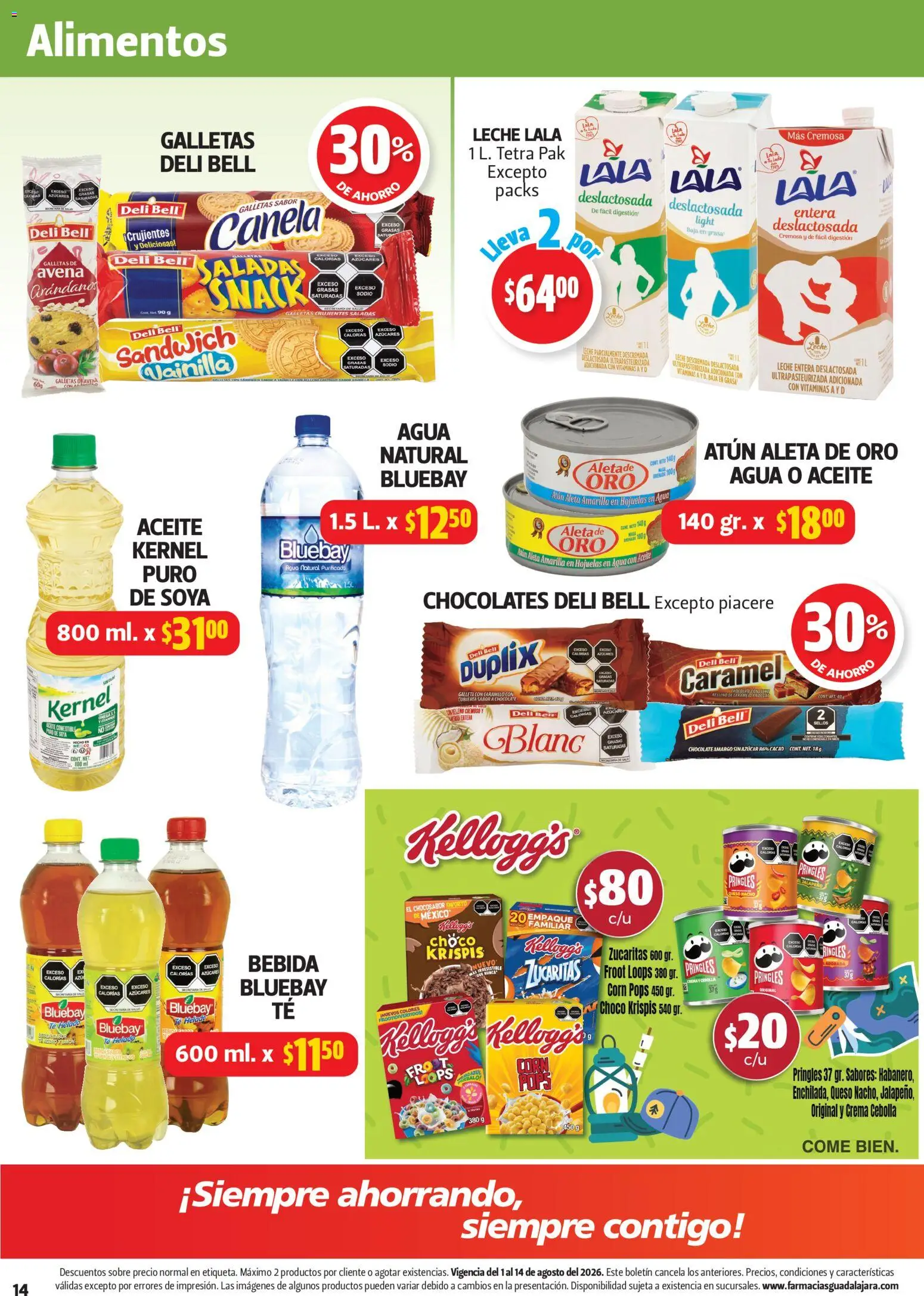 Nuevas ofertas de Farmacia Guadalajara válidas en toda la República Mexicana desde el 01/08/2026. ¡Encuentra las mejores ofertas en Farmacia Guadalajara catálogo! | Página: 14 | Productos: Leche, Arándanos, Helado, Vitaminas