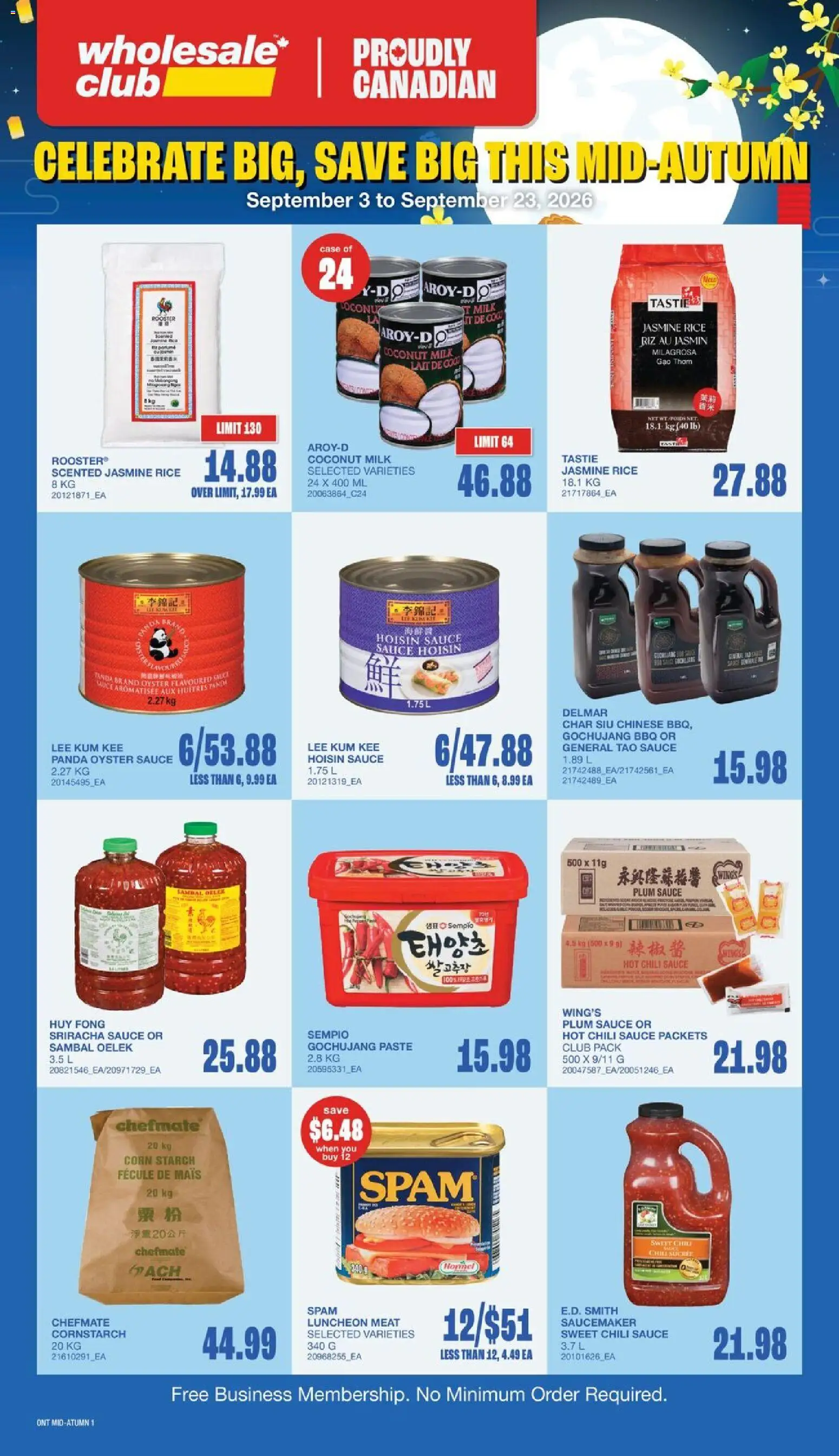 Wholesale Club flyer valid from Sep 10, 2026 | Page: 9 | Products: Coconut, Coconut milk, Corn, Chili