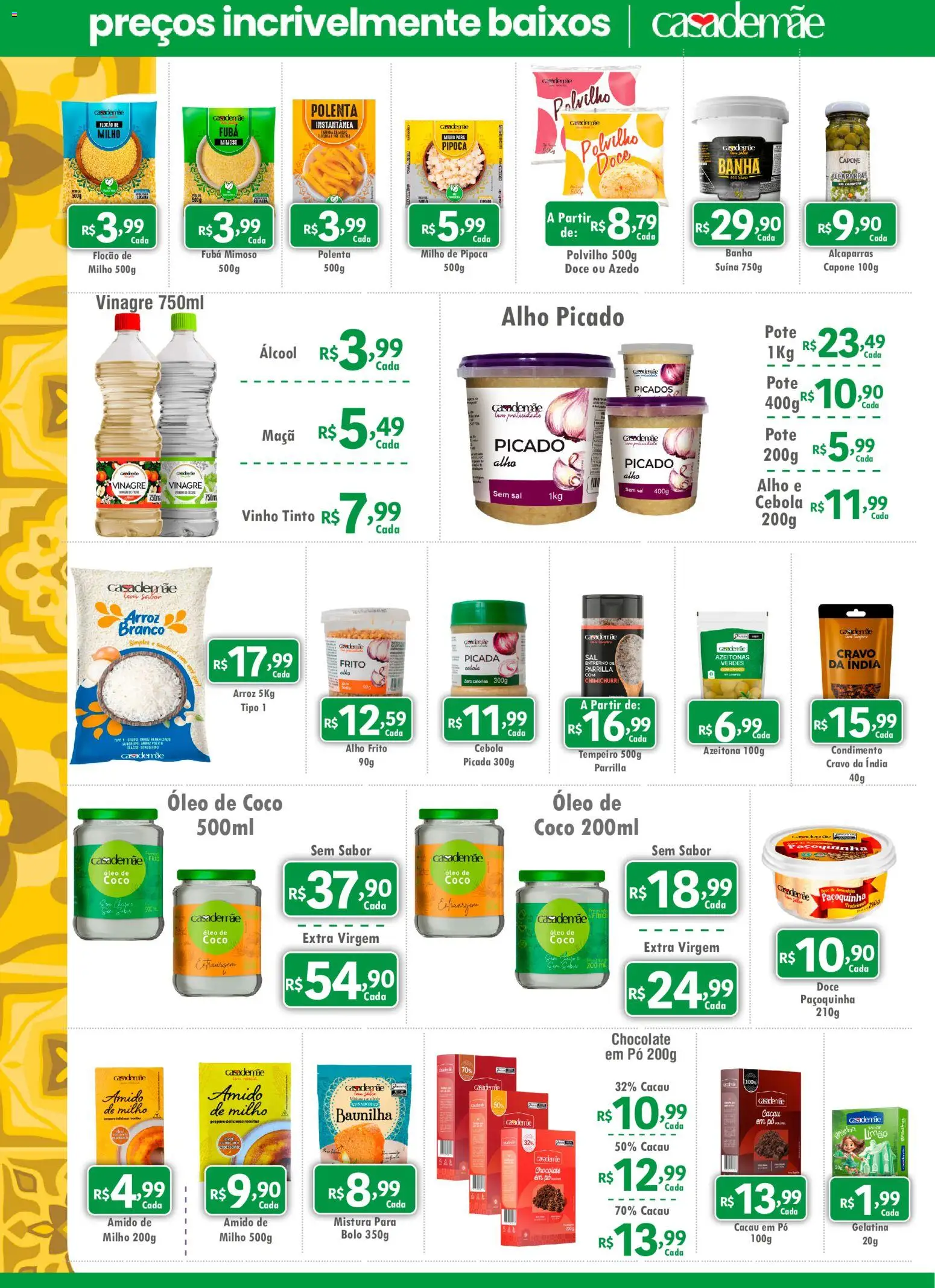 Royal Supermercados Folheto - válido de 25.05.2026 | Página: 4 | Produtos: Vinagre, Bolo, Sal, Gelatina