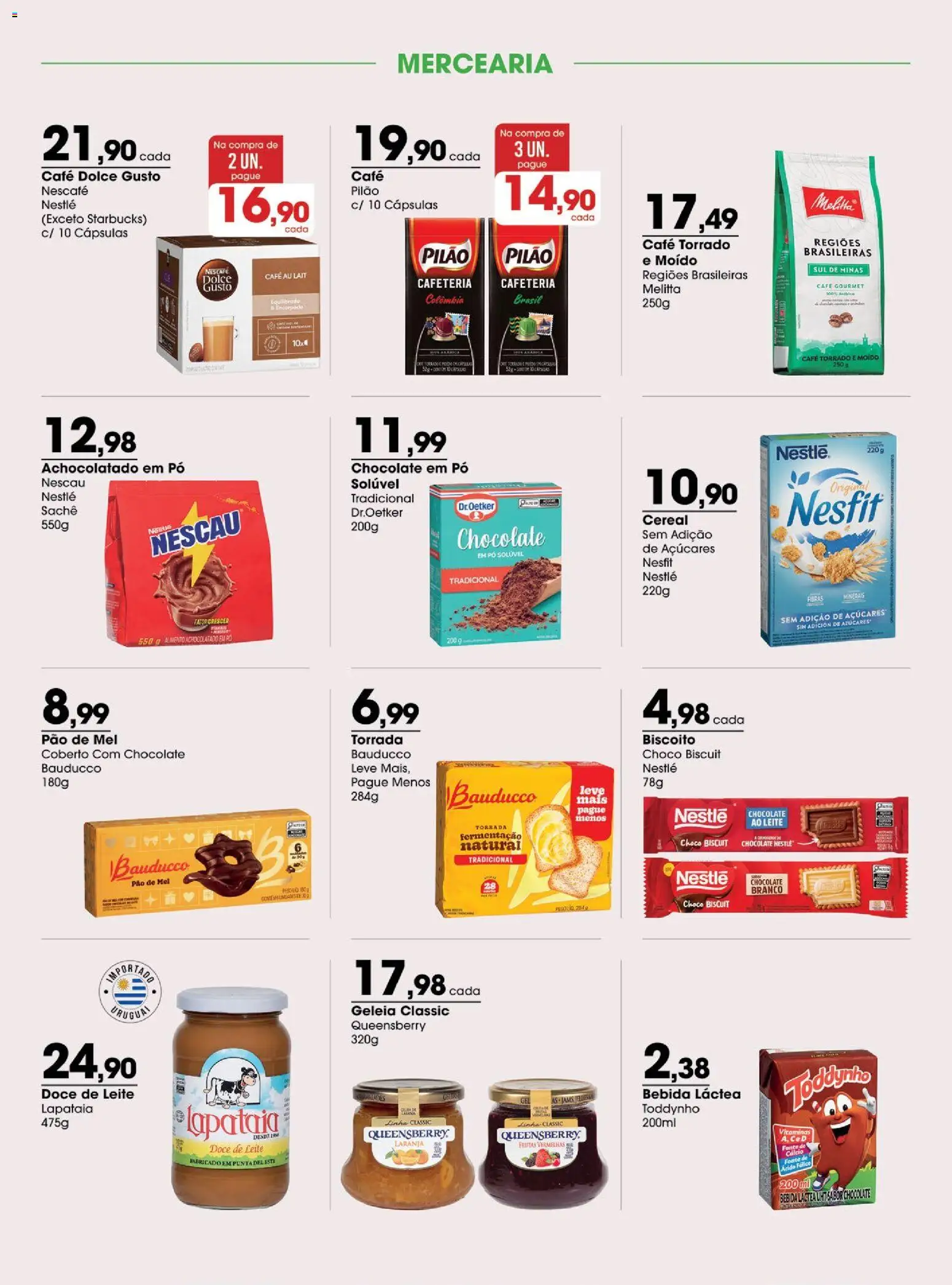 Zaffari Folheto - válido de 29/09/2026 | Página: 5 | Produtos: Pó, Cafe Dolce Gusto, Biscoito, Pão