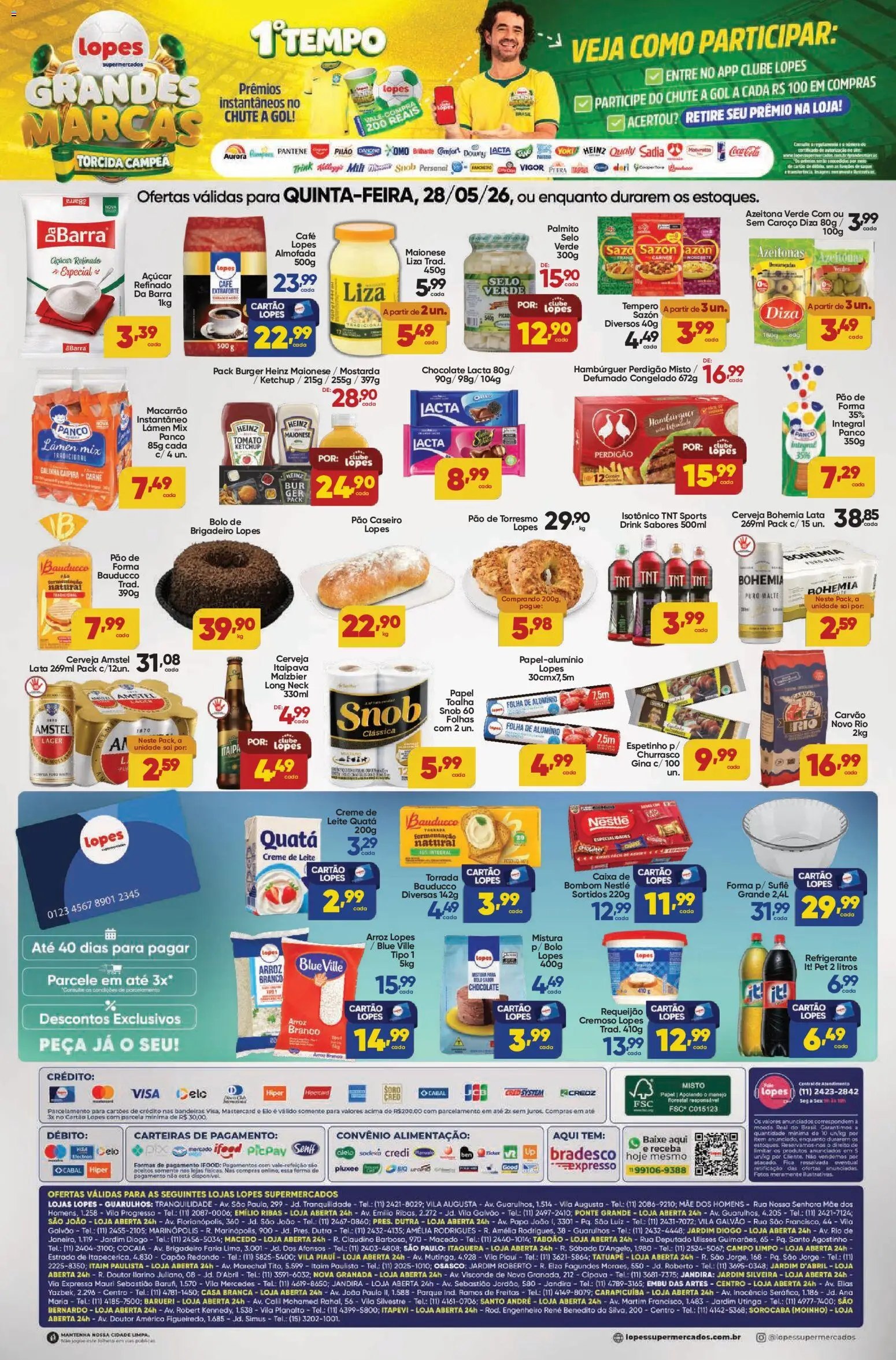Lopes Supermercados Folheto - válido de 28.05.2026 | Página: 2 | Produtos: Almofada, Arroz, Refrigerante, Requeijão