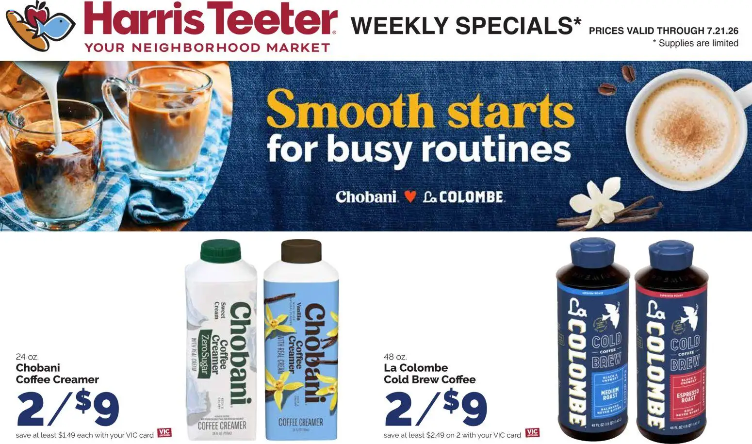 Harris Teeter Weekly Ad - SC - valid from 07/15/2026 | Page: 15 | Products: Coffee, Cream, Sugar