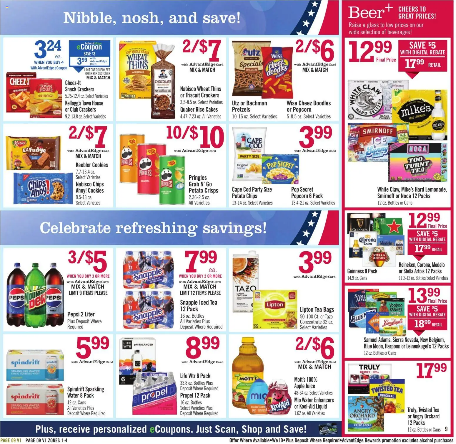 Price Chopper Weekly Ad - valid from 07.06.2026 | Page: 9 | Products: Juice, Rice, Chips, Salt