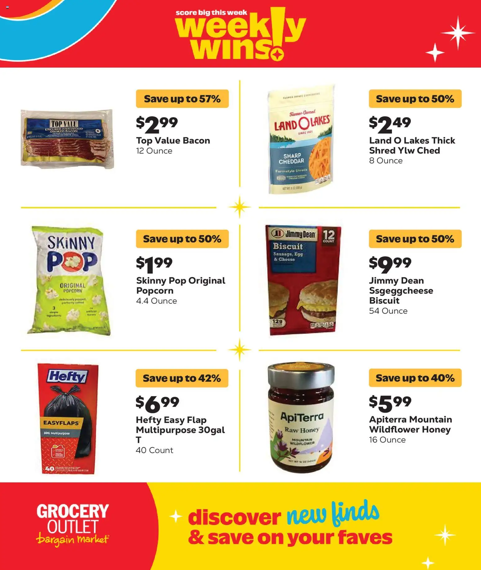 Grocery Outlet Weekly Ad - valid from 09/30/2026 | Page: 13 | Products: Popcorn, Honey, Bacon
