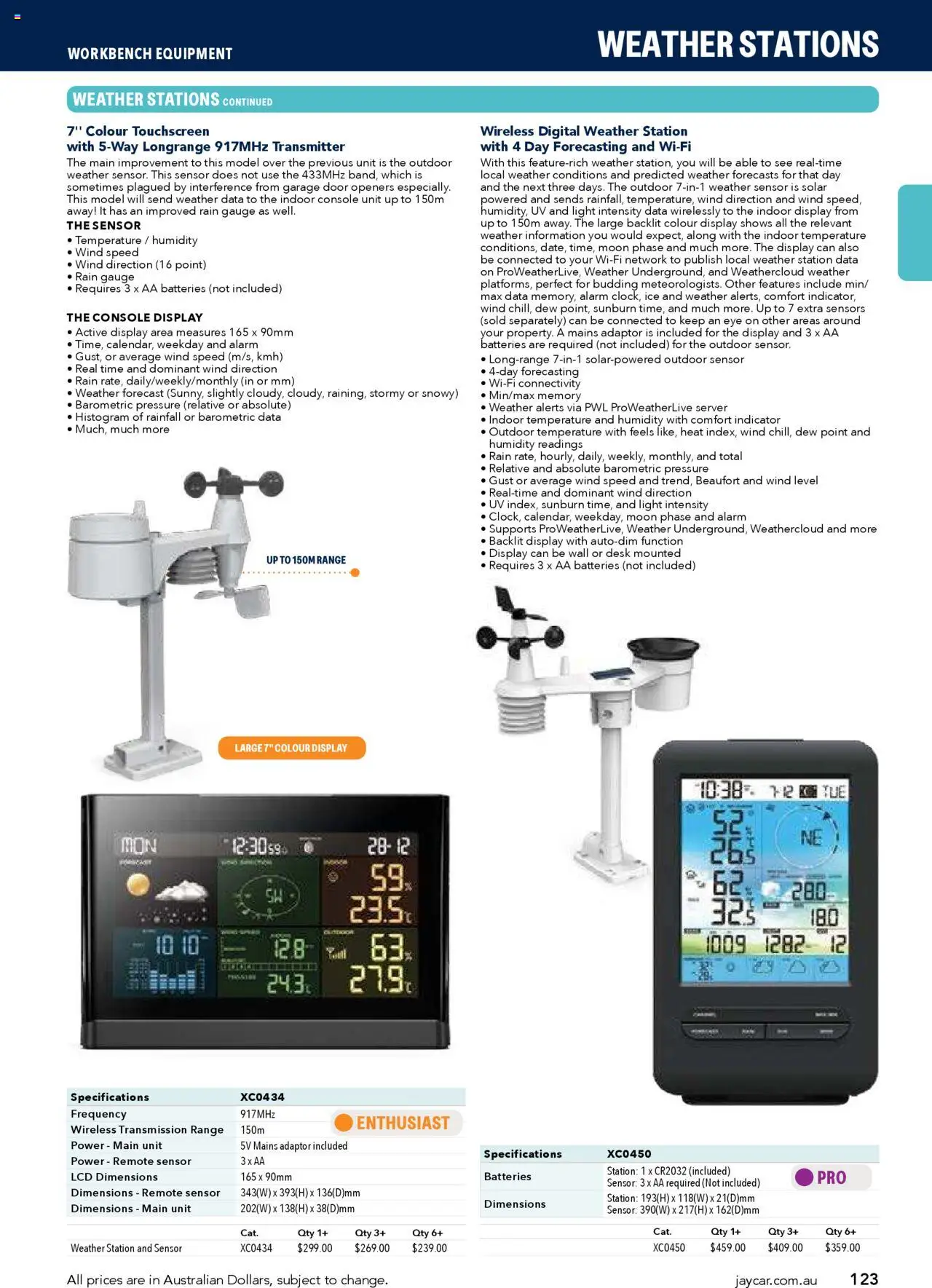 Jaycar catalogue - valid from 09/07/2025 | Page: 123 | Products: Desk, Light, Adaptor, Weather station