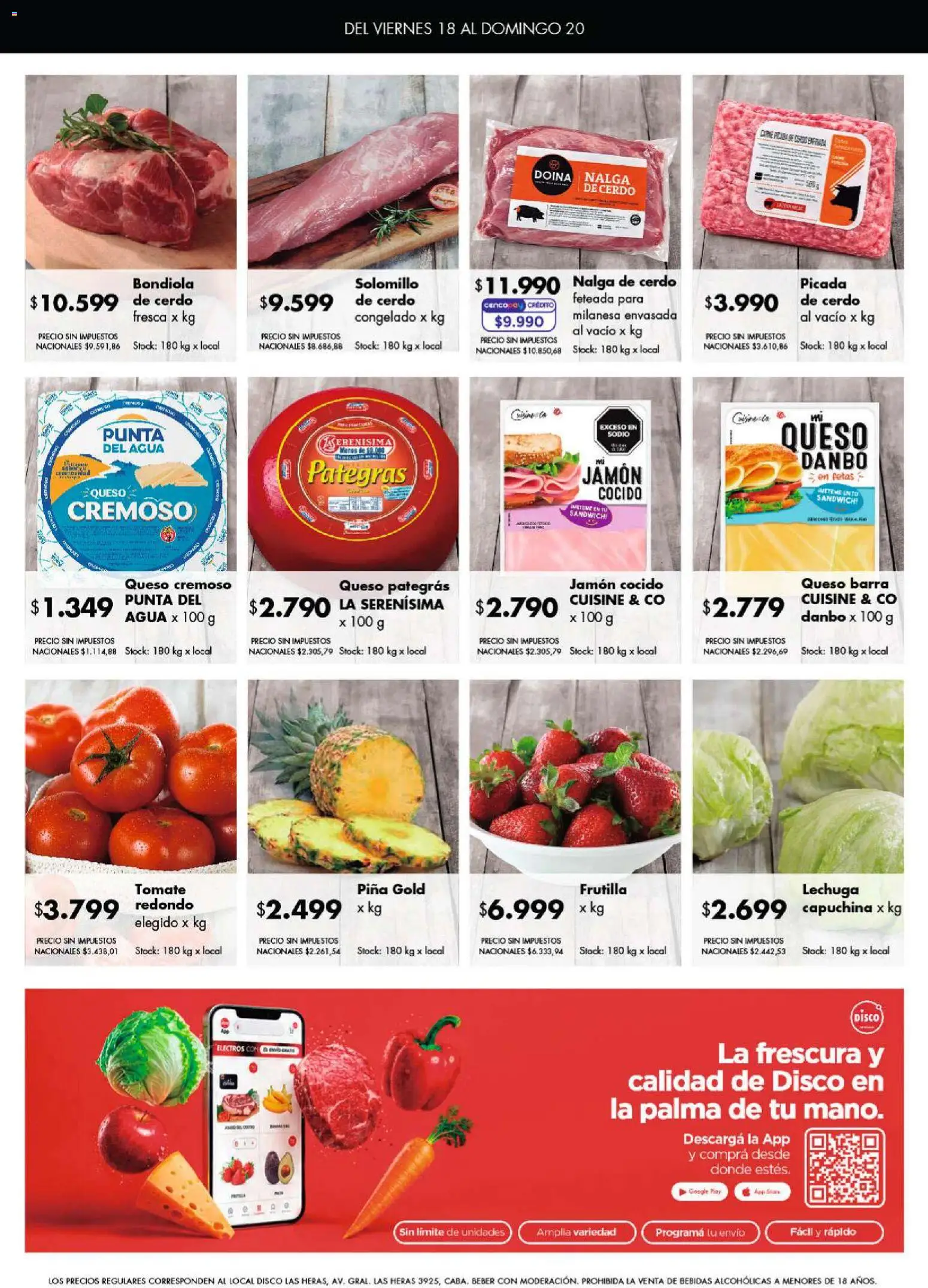 Disco - Ofertas | Bs. As. y Santa Fé │ válido desde el 17/09/2026 | Página: 8 | Productos: Bebidas, Tomate, Queso, Jamón