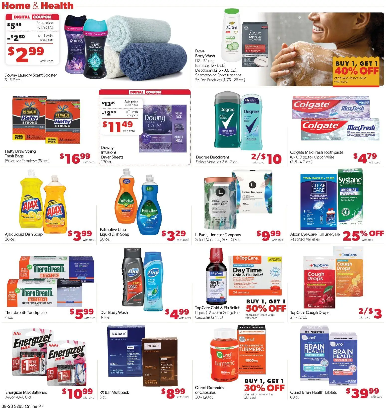 Family Fare Weekly Ad - SD - valid from 09/20/2026 | Page: 11 | Products: Turmeric, Toothpaste, Body Wash, Cashews