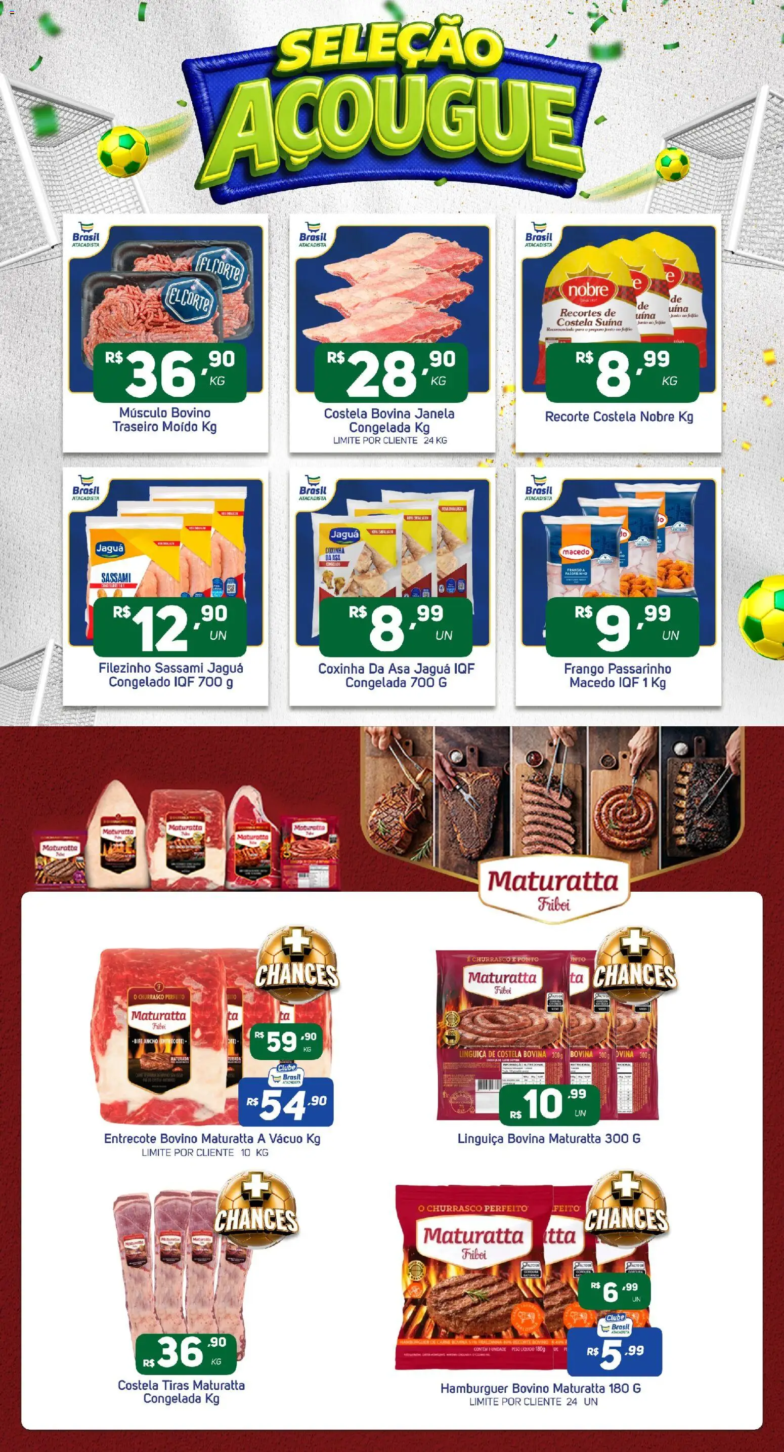 Brasil Atacadista Folheto - válido de 11.05.2026 | Página: 6 | Produtos: Feijão, Linguiça, Carne, Frango