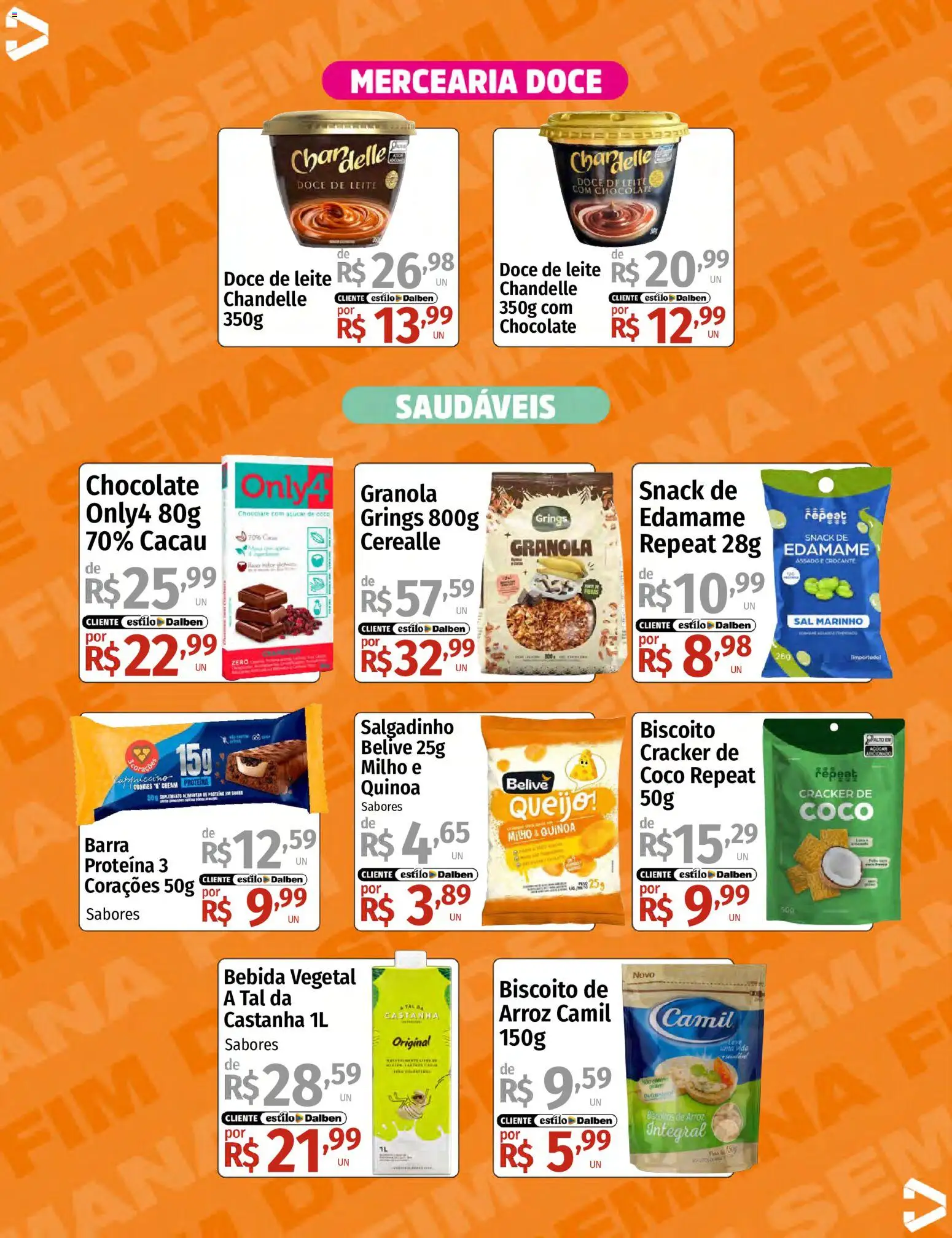 Supermercado Dalben Folheto - válido de 10/07/2026 | Página: 6 | Produtos: Biscoito, Leite, Chocolate, Biscoitos
