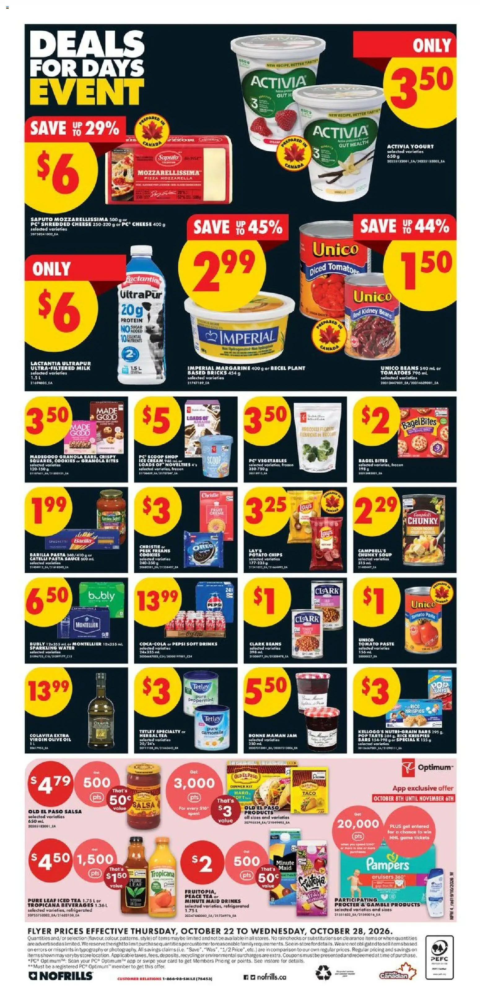 No Frills flyer valid from Oct 22, 2026 | Page: 4