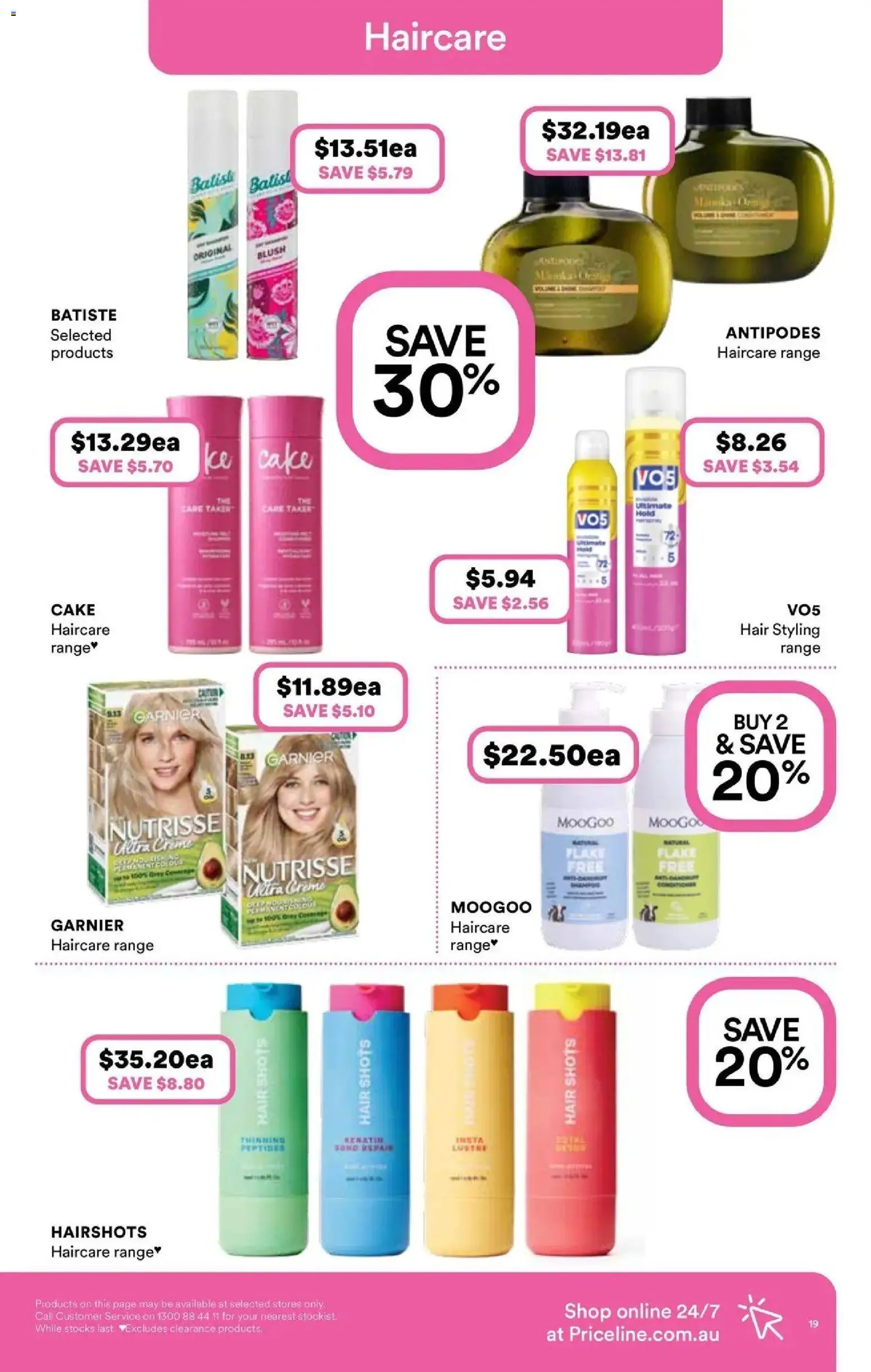 Priceline Pharmacy catalogue Stepney - 10/09/2026 > weekly / monthly specials | Page: 19 | Products: Blush, Cake, Hair styling