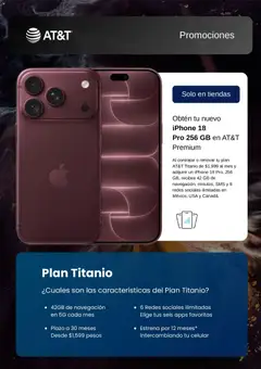Vista previa de AT&T catálogo, nuevo folleto de la tienda, válido en México a partir del 27/09/2026
