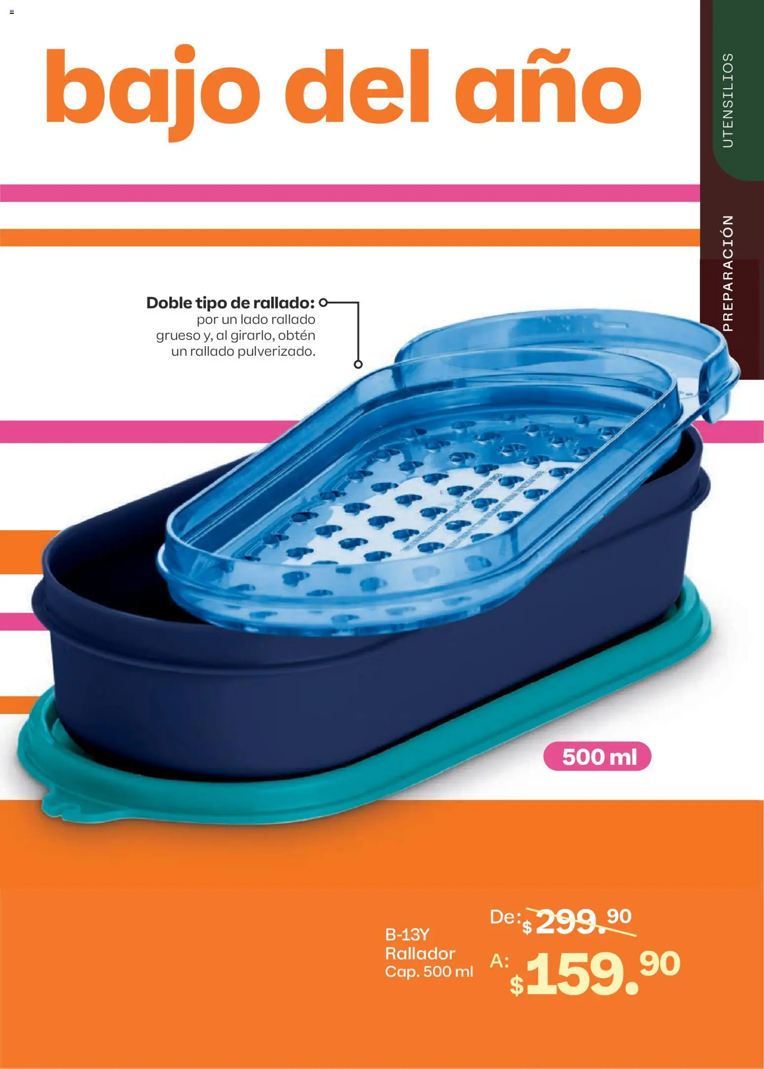 Nuevas ofertas de Tupperware válidas en toda la República Mexicana desde el 10/08/2026. ¡Encuentra las mejores ofertas en Tupperware catálogo! | Página: 37 | Productos: Rallador
