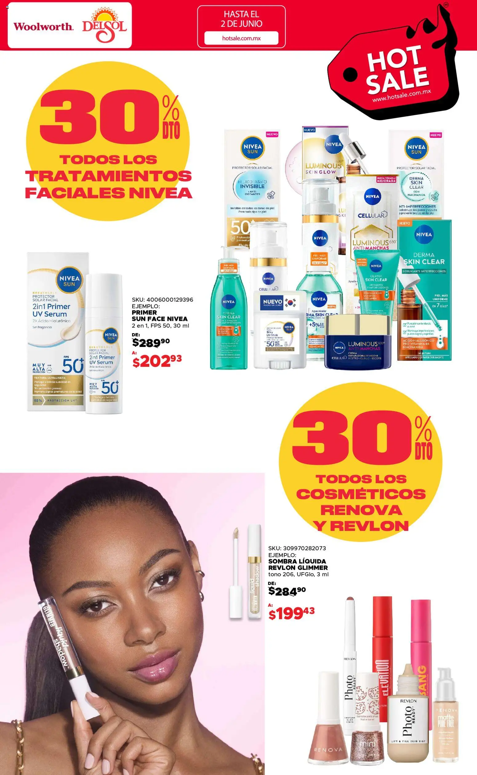 Nuevas ofertas de Del Sol y Woolworth válidas en toda la República Mexicana desde el 25.05.2026. ¡Encuentra las mejores ofertas en Del Sol y Woolworth Hot Sale! | Página: 26