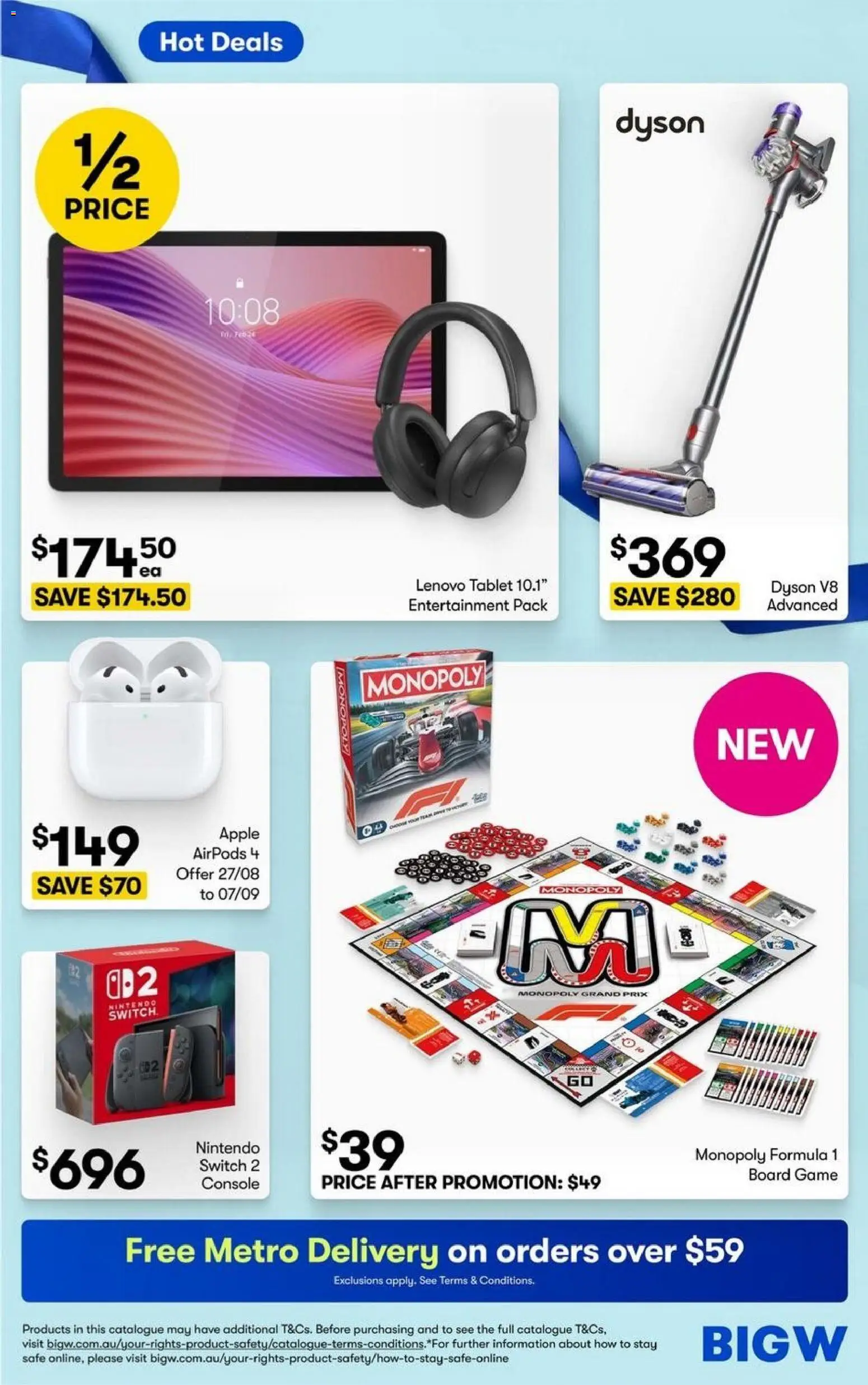 Big W catalogue - valid from 20/08/2026 | Page: 2 | Products: Nintendo Switch, Tablet, Game, Safe