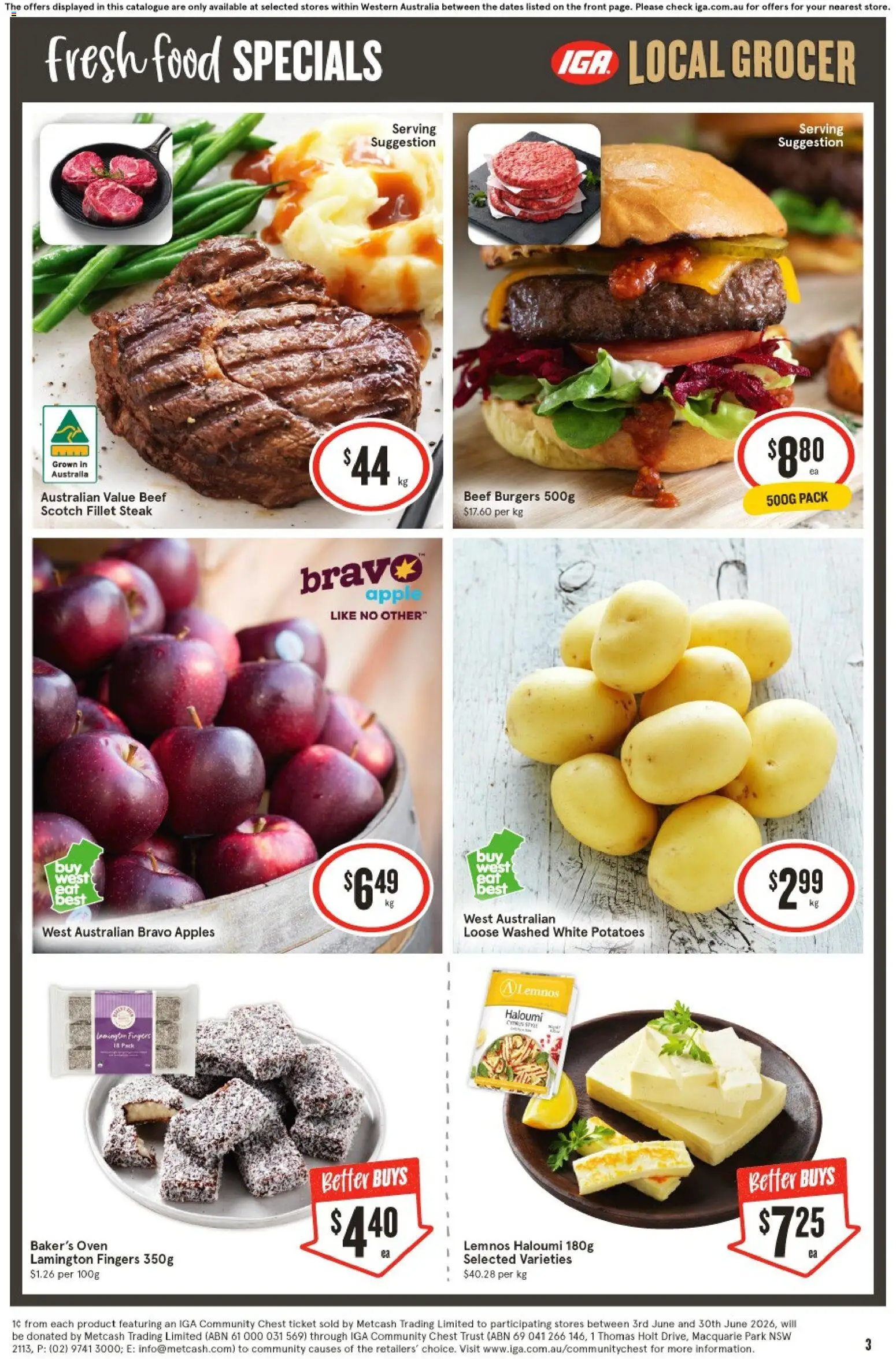 IGA catalogue - valid from 10.06.2026 | Page: 4 | Products: Apples, Beef, Scotch, Oven