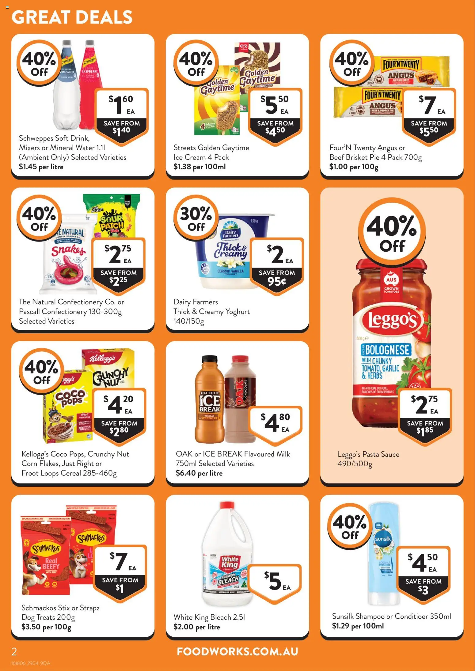 Foodworks catalogue - valid from 29.04.2026 | Page: 2 | Products: Pasta, Ice cream, Water, Pepper