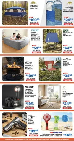 Preview of Big 5 Sporting Goods weekly ads valid from 07/10/2026 | Page: 7 | Products: Chair, Tent, Peach, Bag
