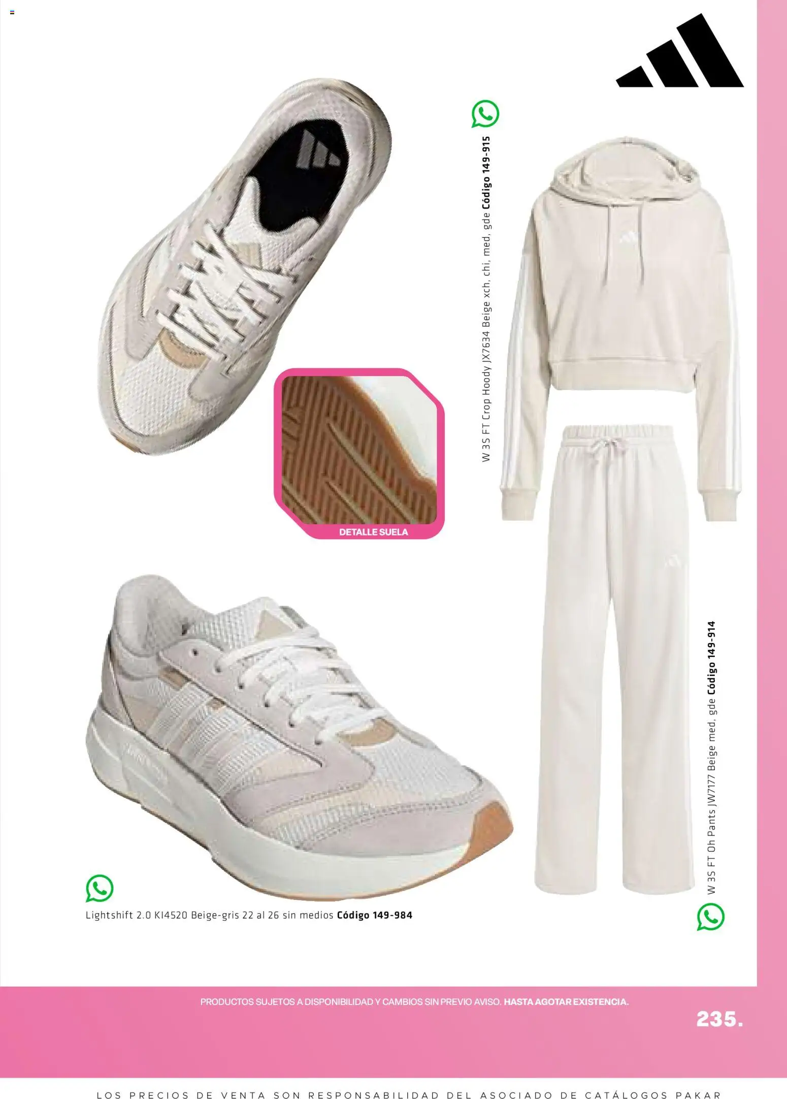 Nuevas ofertas de SC Pakar válidas en toda la República Mexicana desde el 28/08/2026. ¡Encuentra las mejores ofertas en SC Pakar catálogo Otoño! | Página: 235 | Productos: Pants