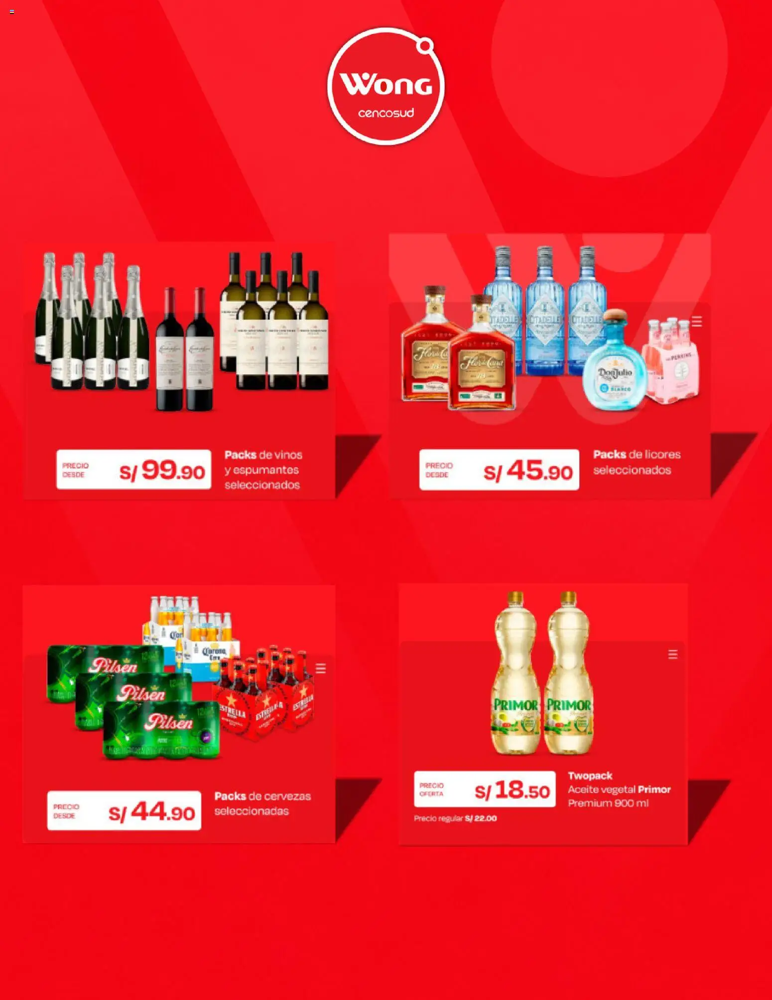 Catálogo Wong válido desde 28/09/2026 | Página: 2 | Productos: Aceite vegetal, Aceite