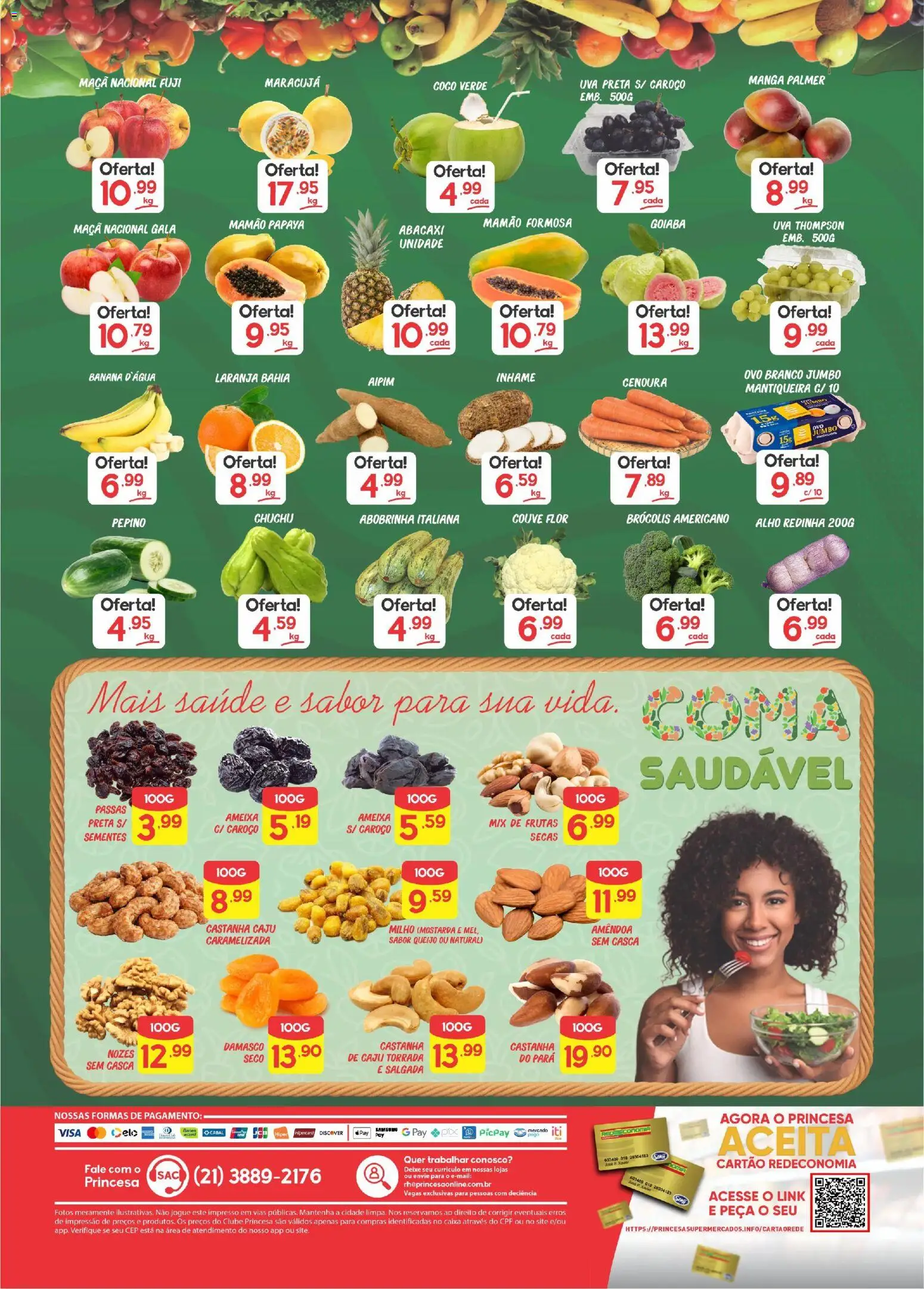 Princesa Folheto - válido de 08/09/2026 | Página: 2 | Produtos: Caju, Mostarda, Uva, Cenoura
