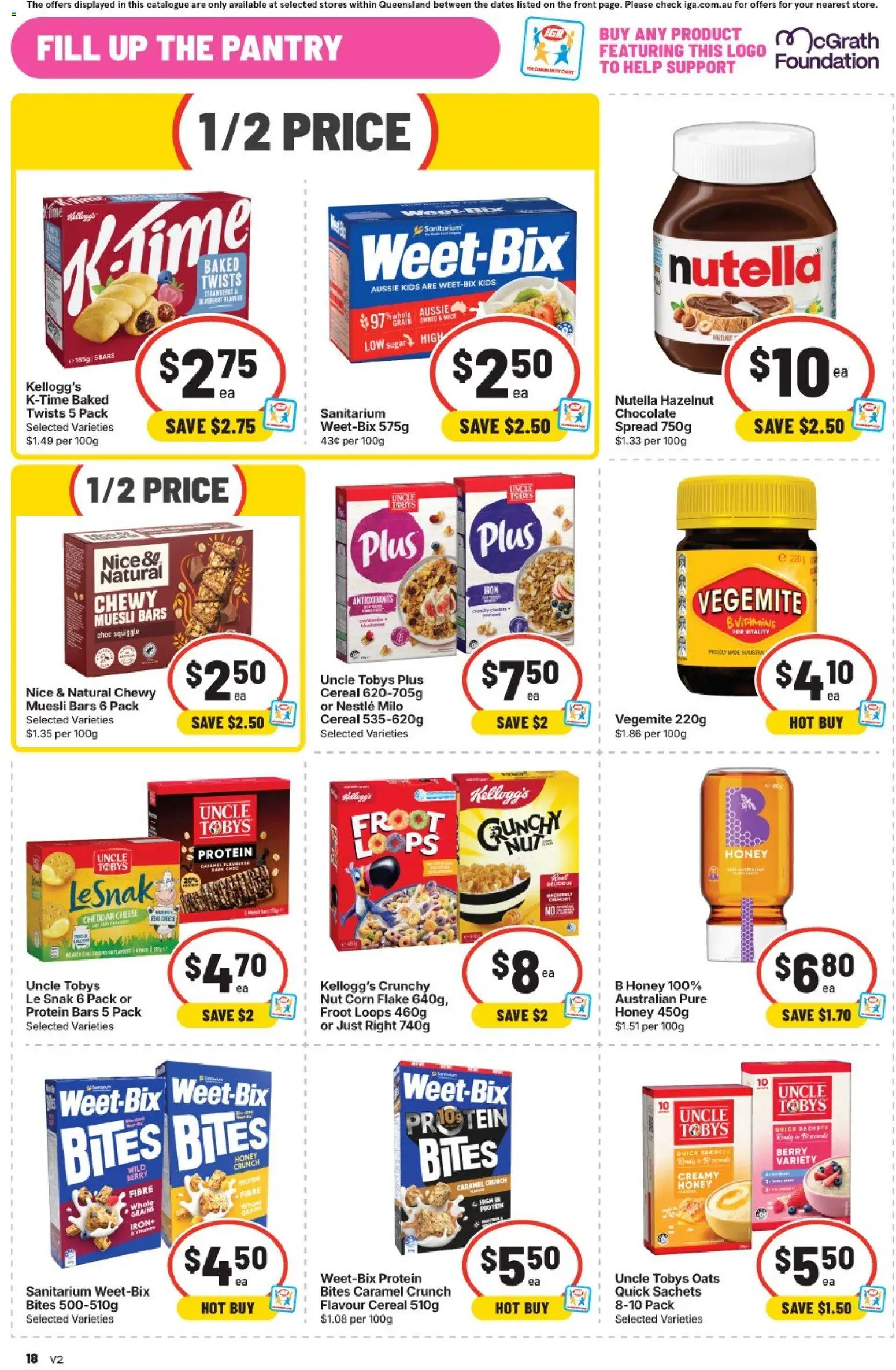 IGA catalogue - valid from 23/09/2026 | Page: 26 | Products: Protein, Cheese, Honey, Foundation