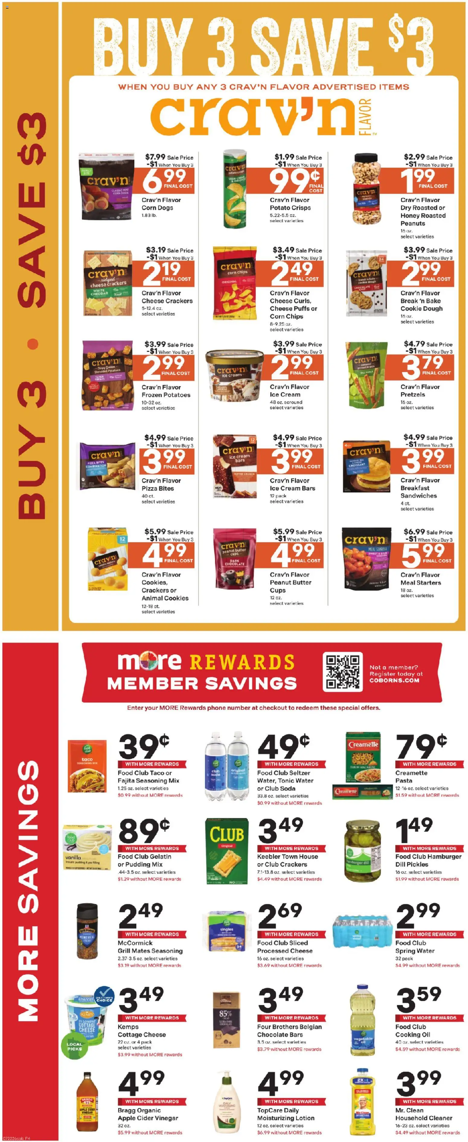 Coborn's Weekly Ad - valid from 07/22/2026 | Page: 4 | Products: Cider, Pizza, Chips, Potatoes
