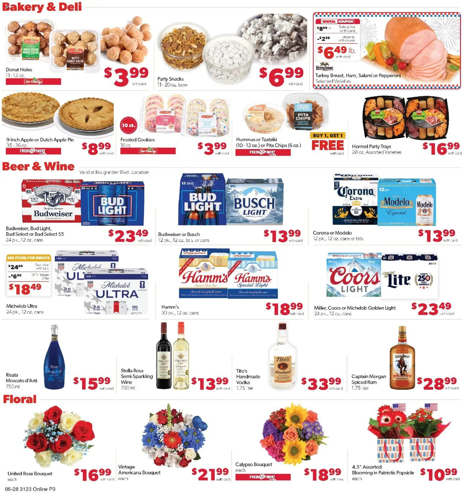 Family Fare Weekly Ad - ND - valid from 06/28/2026 | Page: 9 | Products: Salami, Wine, Beer, Cookies