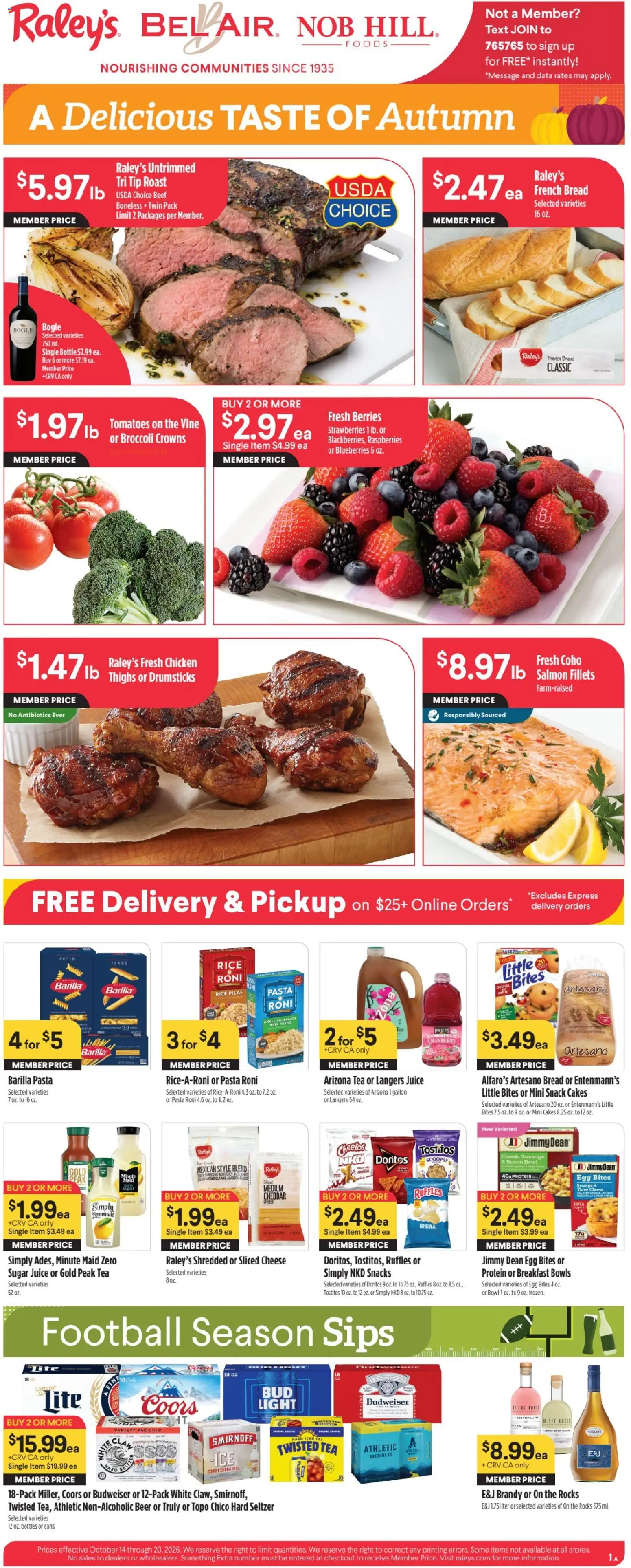 Raley's Weekly Ad - valid from 10/14/2026 | Page: 1