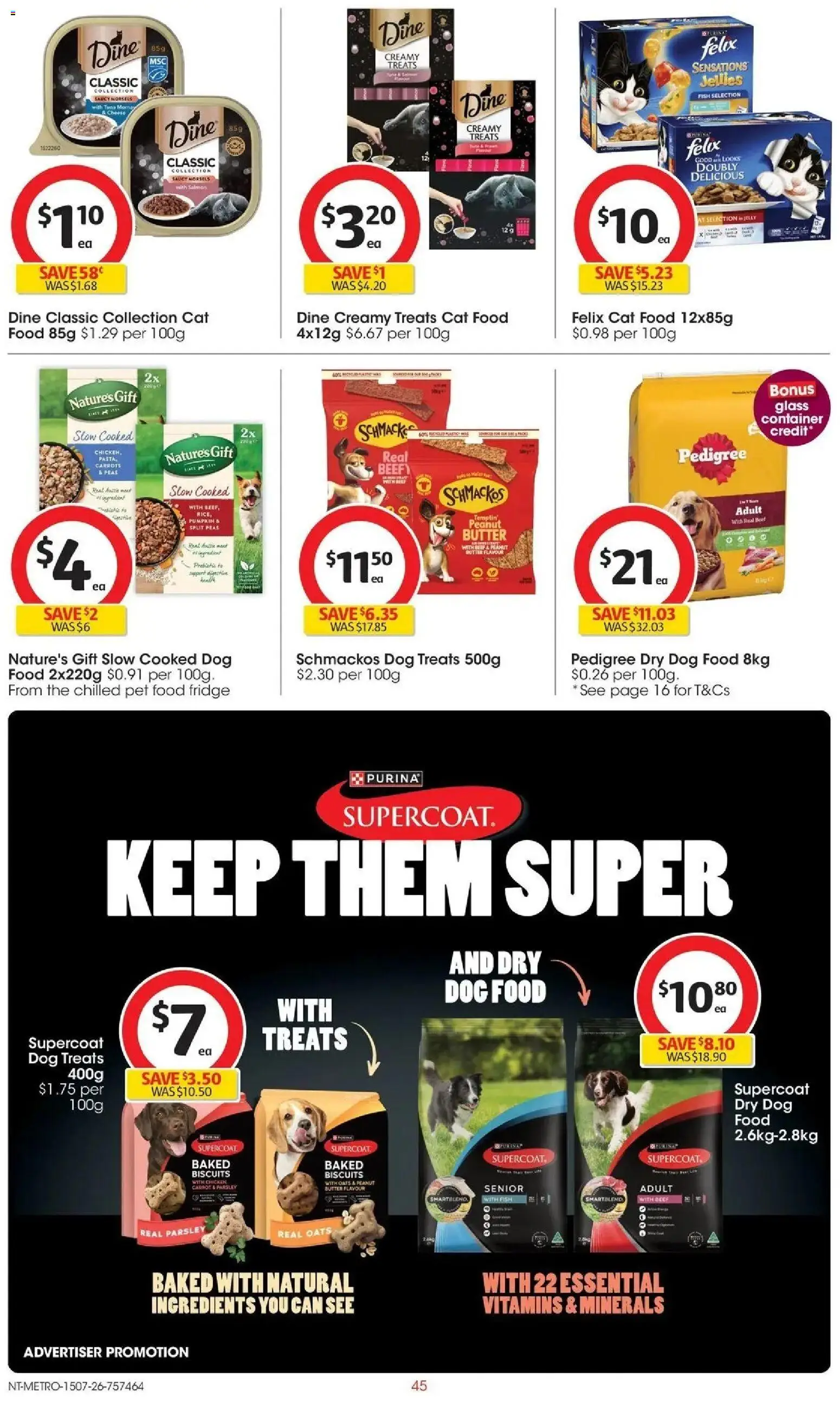Coles catalogue - valid from 15/07/2026 | Page: 45 | Products: Fish, Carrots, Pumpkin, Fridge